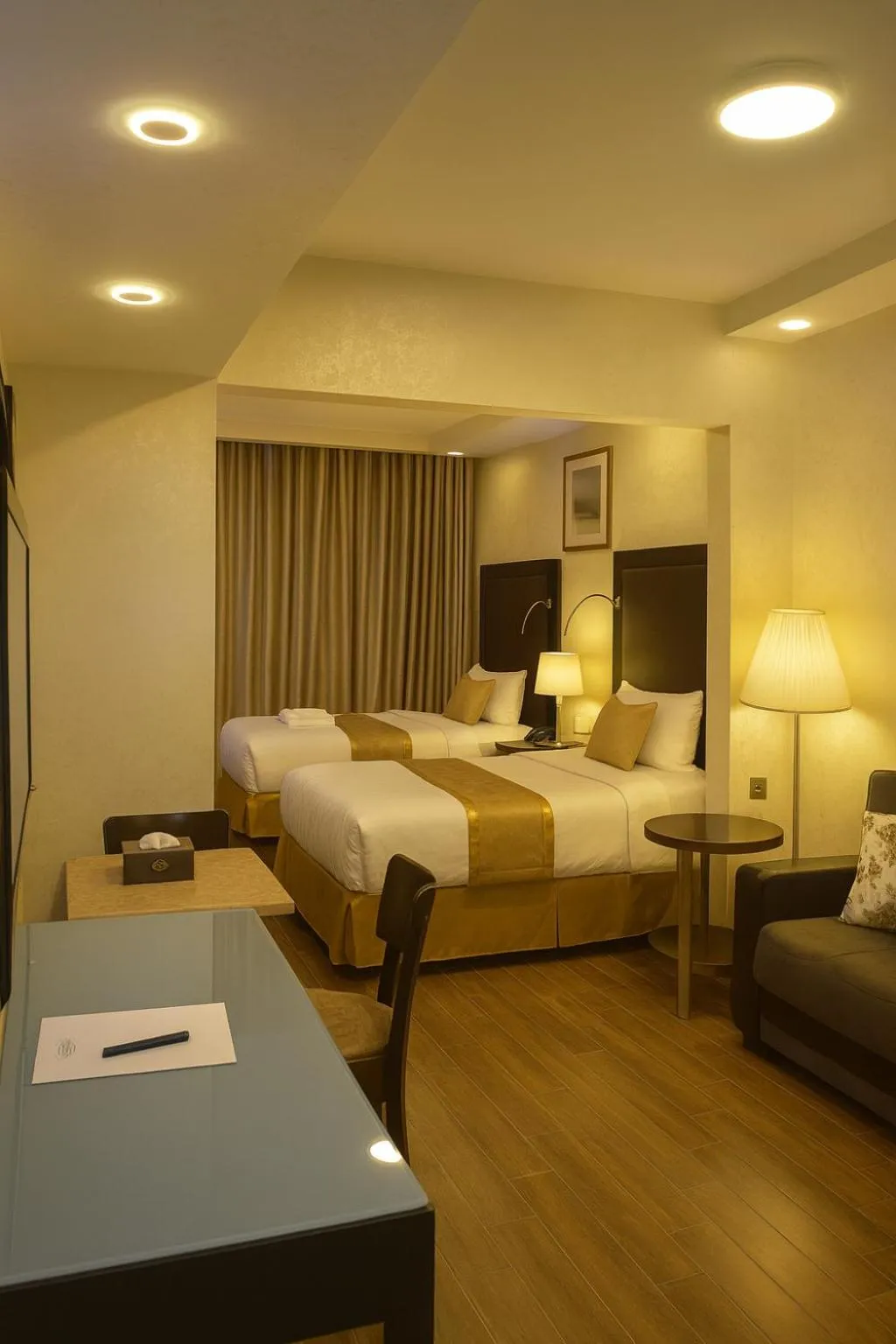 Bed in Aljamal Hotel