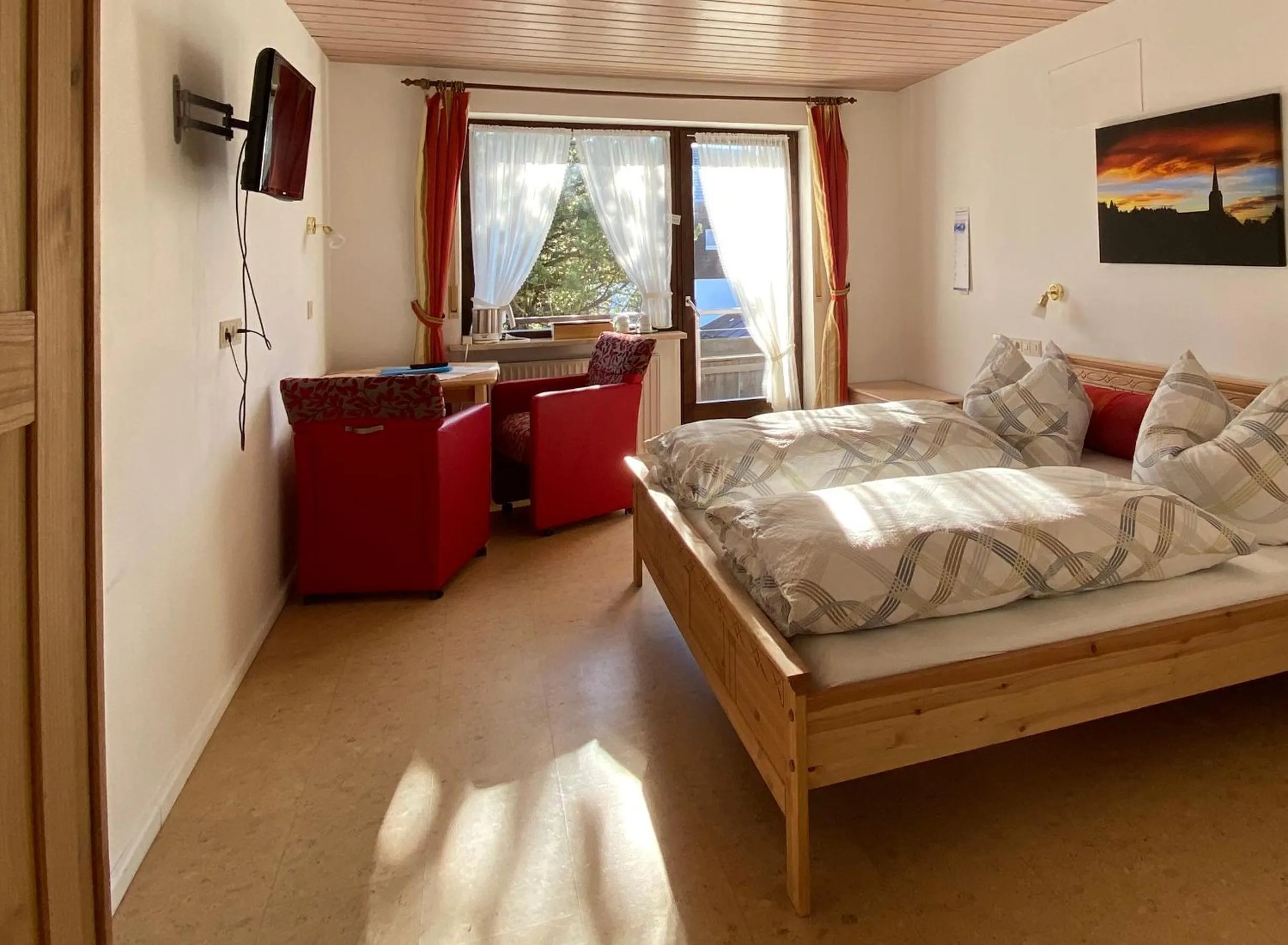 Bed in Landhaus Nagelfluh