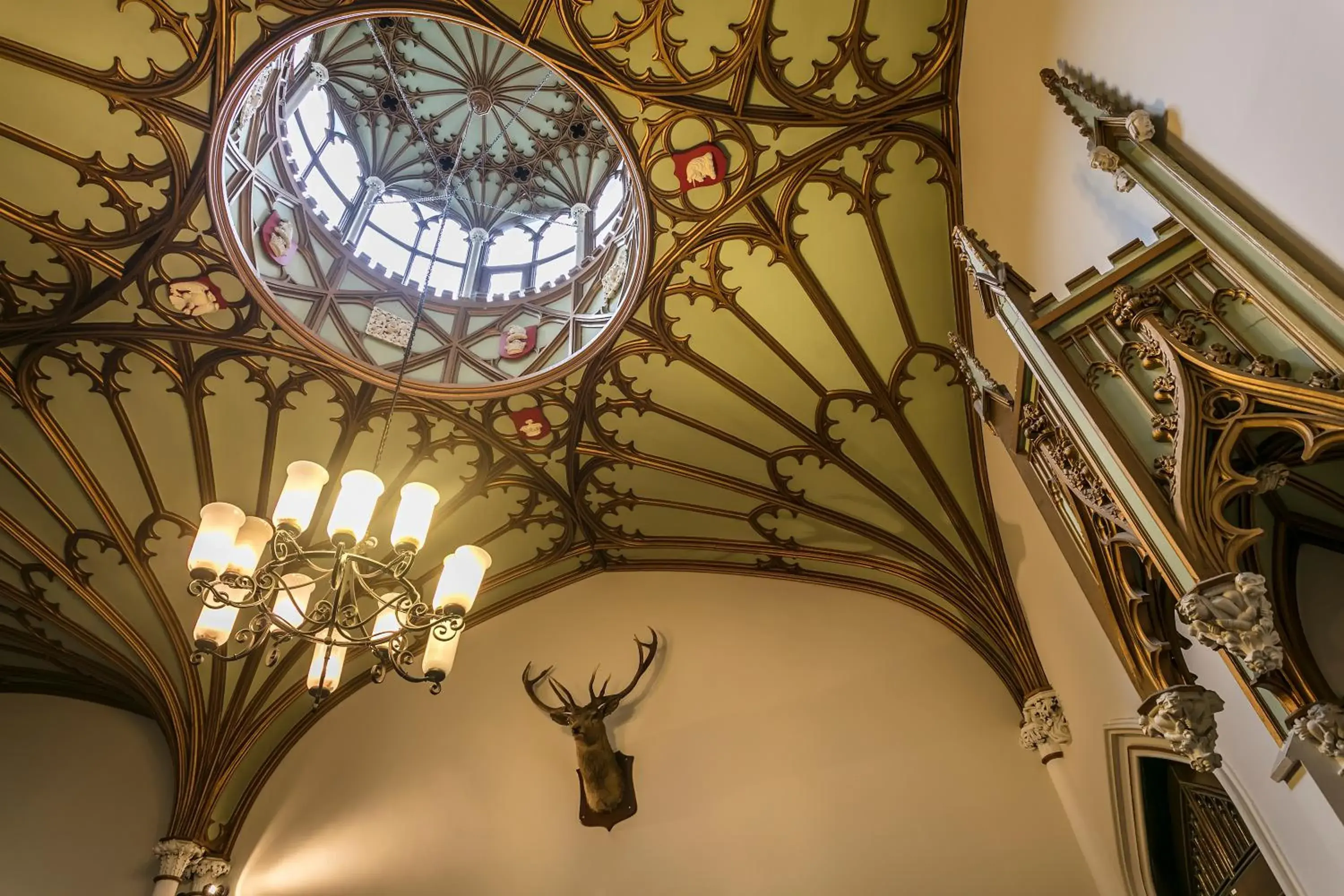 Lobby or reception in Dalhousie Castle Hotel Lobby or reception in Dalhousie Castle Hotel