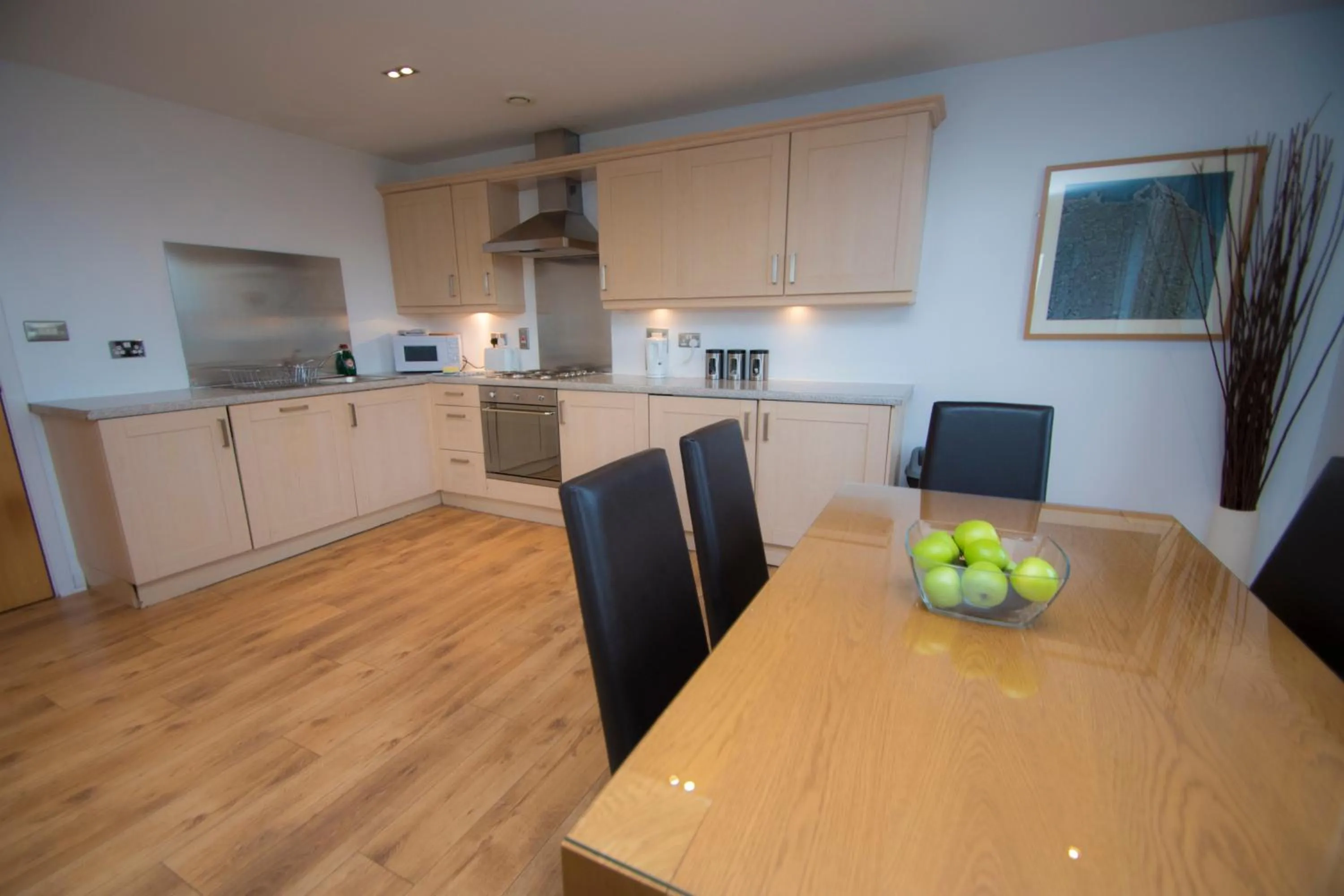 Kitchen or kitchenette in Ocean Serviced Apartments