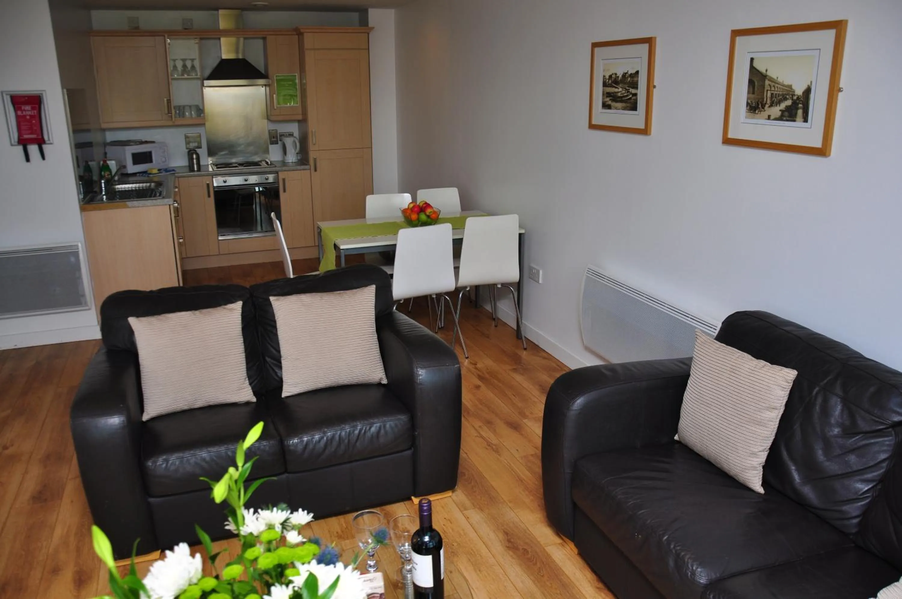 Kitchen or kitchenette in Ocean Serviced Apartments