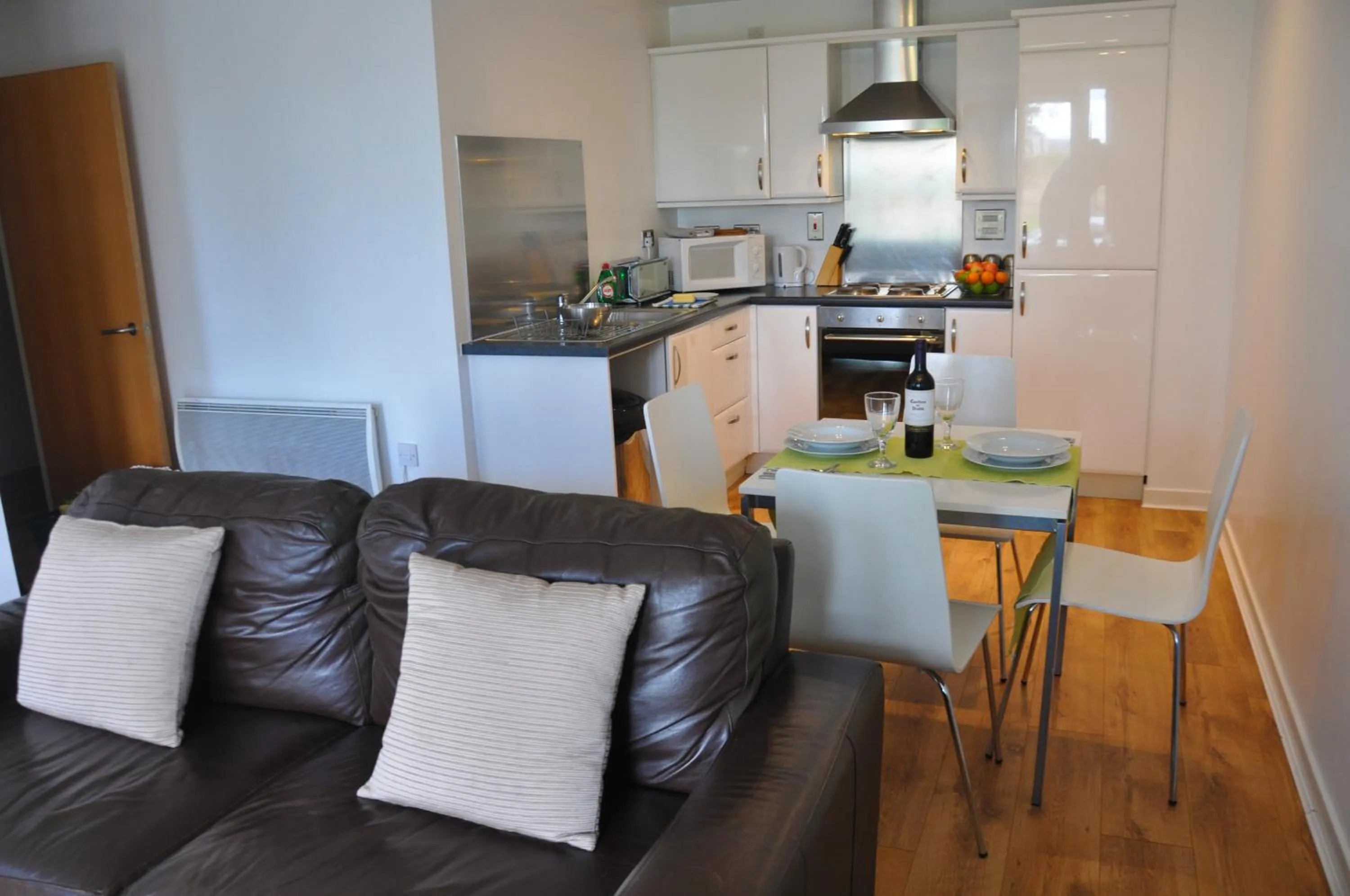 Kitchen or kitchenette in Ocean Serviced Apartments