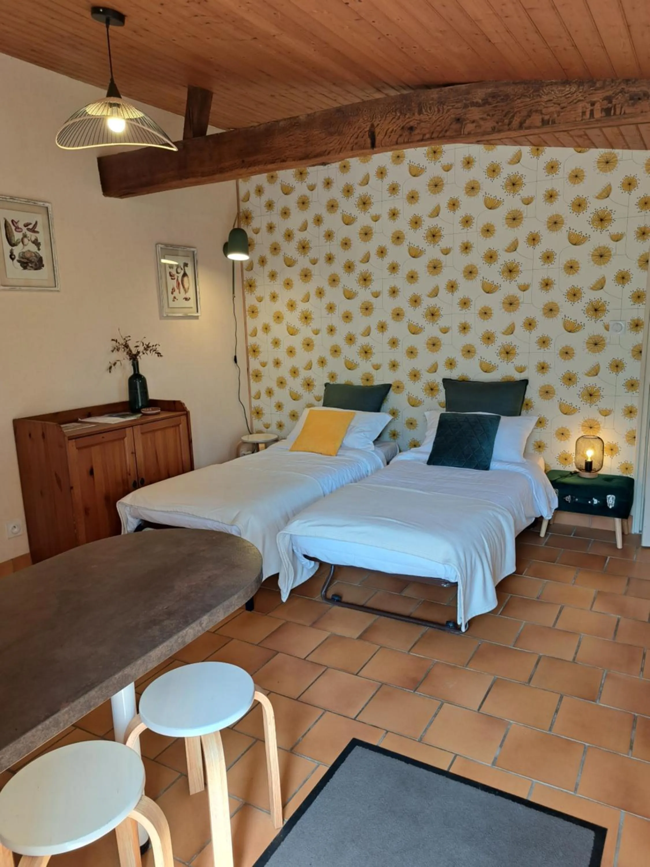 Bed in Terre et Eau Les chambres d'hotes B&B Sèvremont