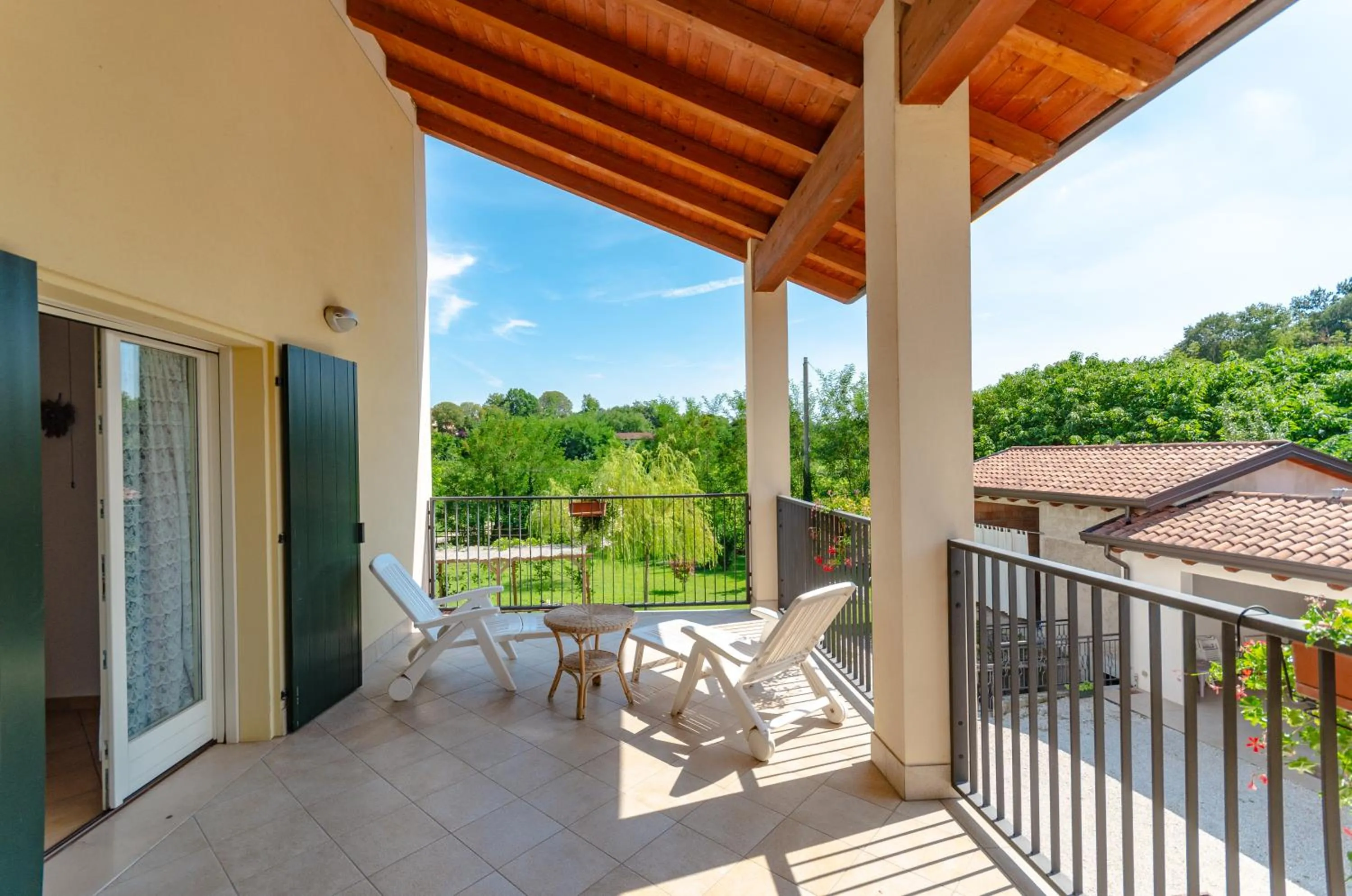 Garden view in BB Il Grande Salice Bike Friends