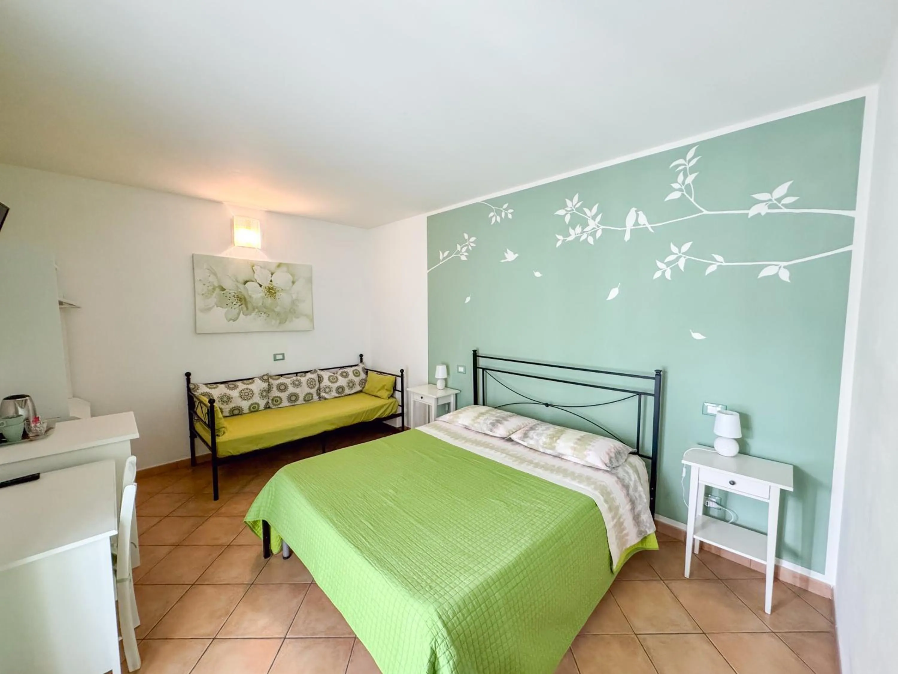 Bedroom, Bed in B&B Il Grande Salice Bike Friends