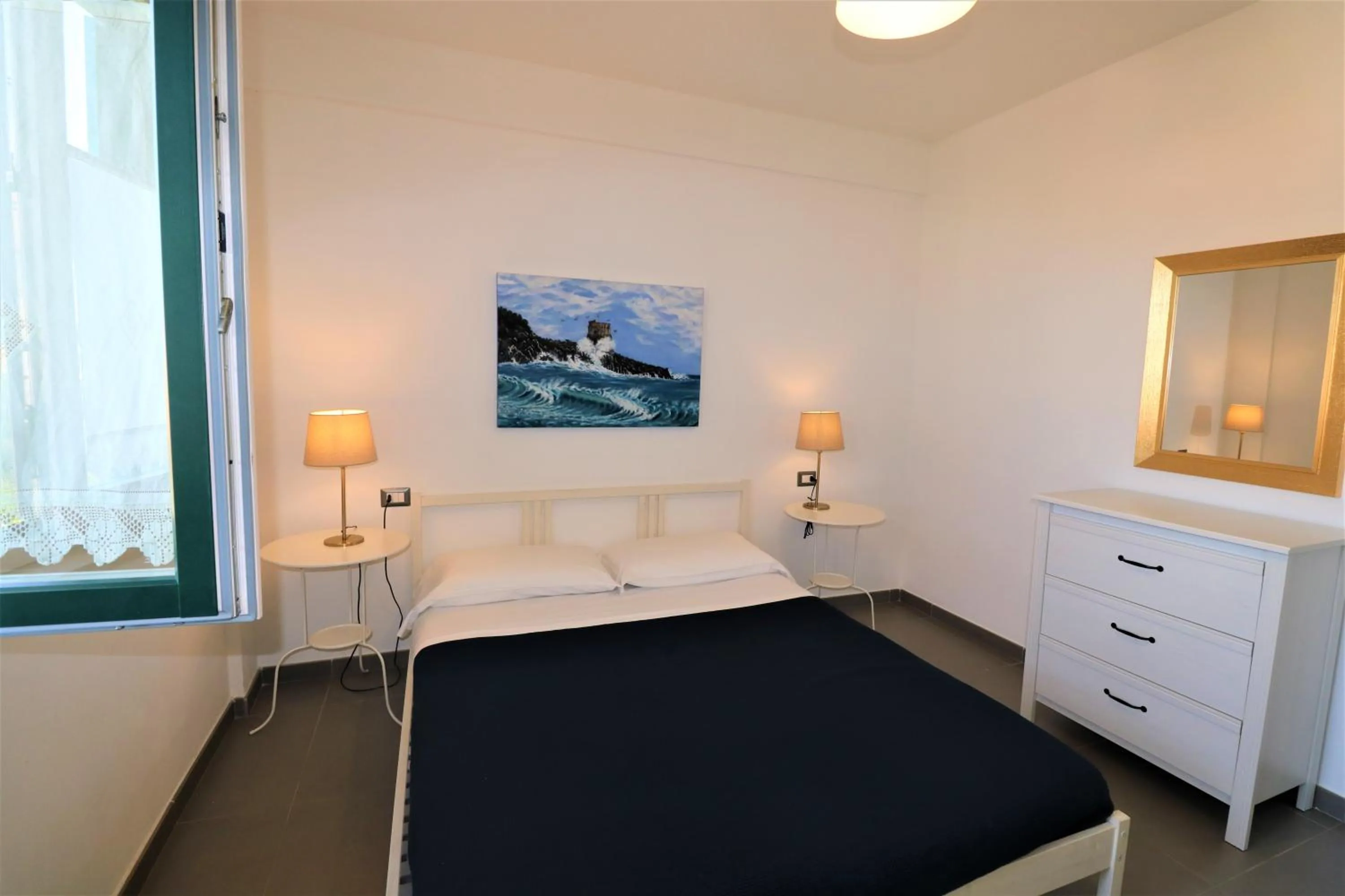 Bedroom, Bed in Villa di Marinella
