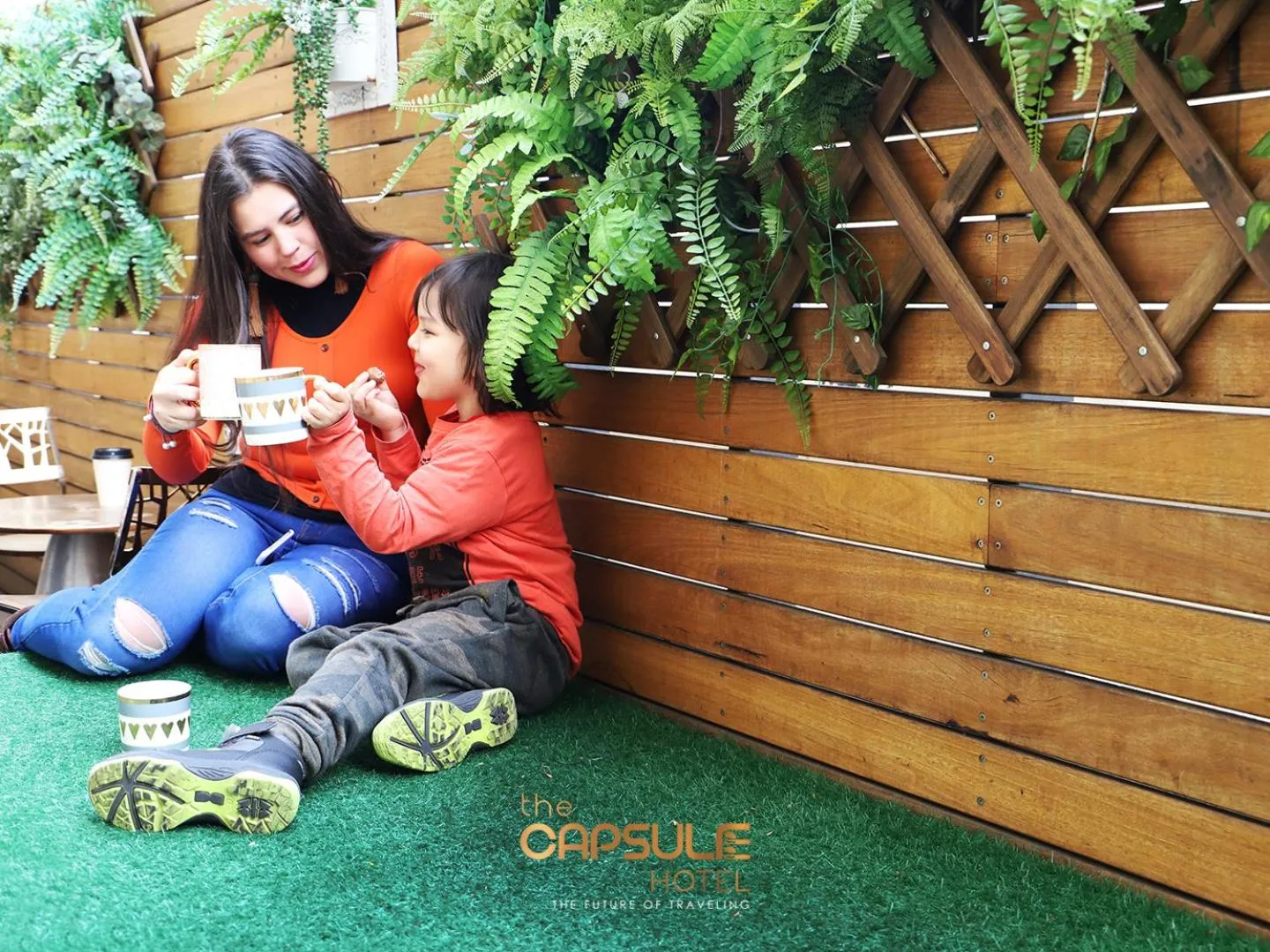 People in The Capsule Hotel