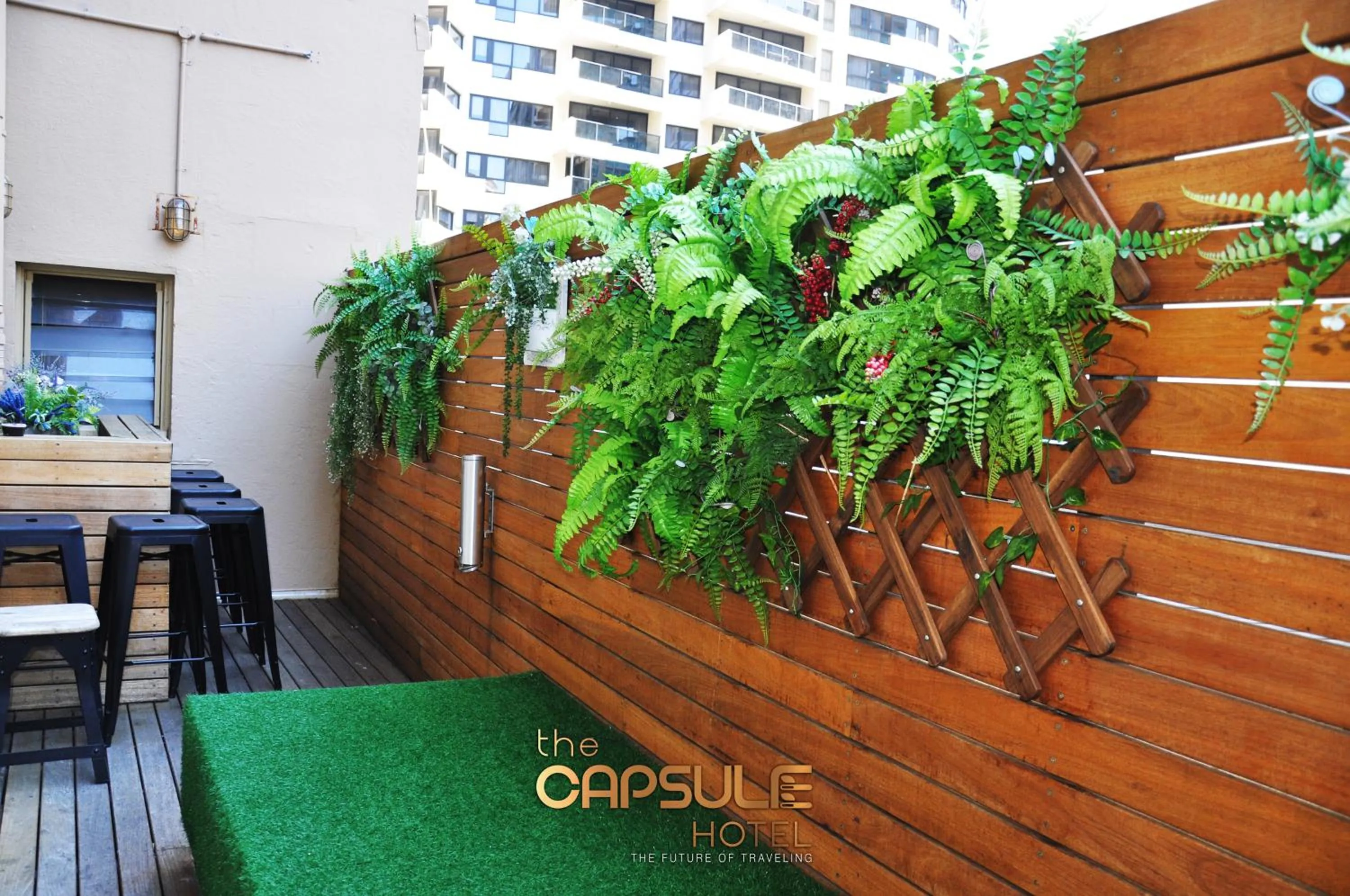 Balcony/Terrace in The Capsule Hotel