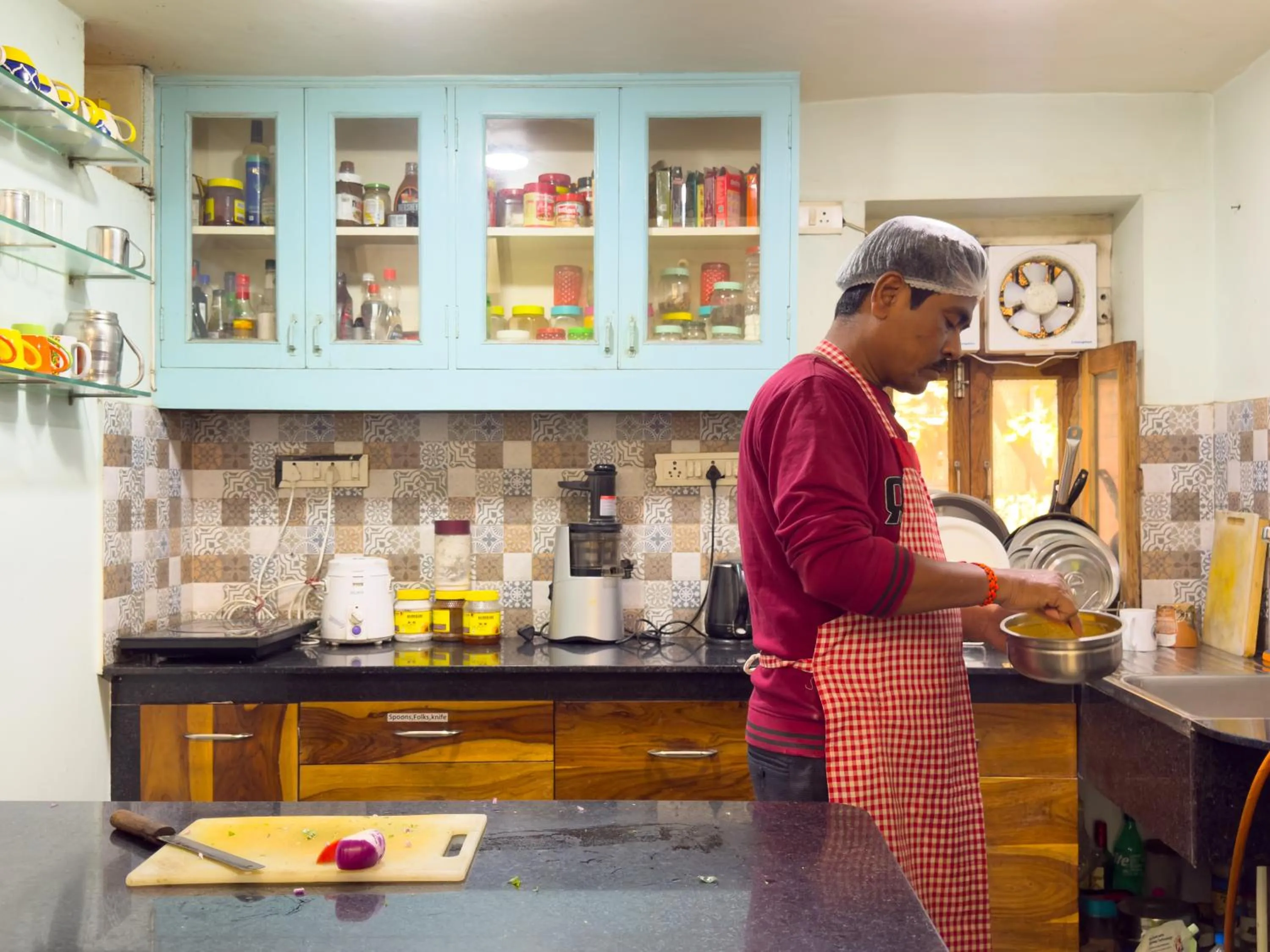 Staff in Jaipur Jantar Hostel