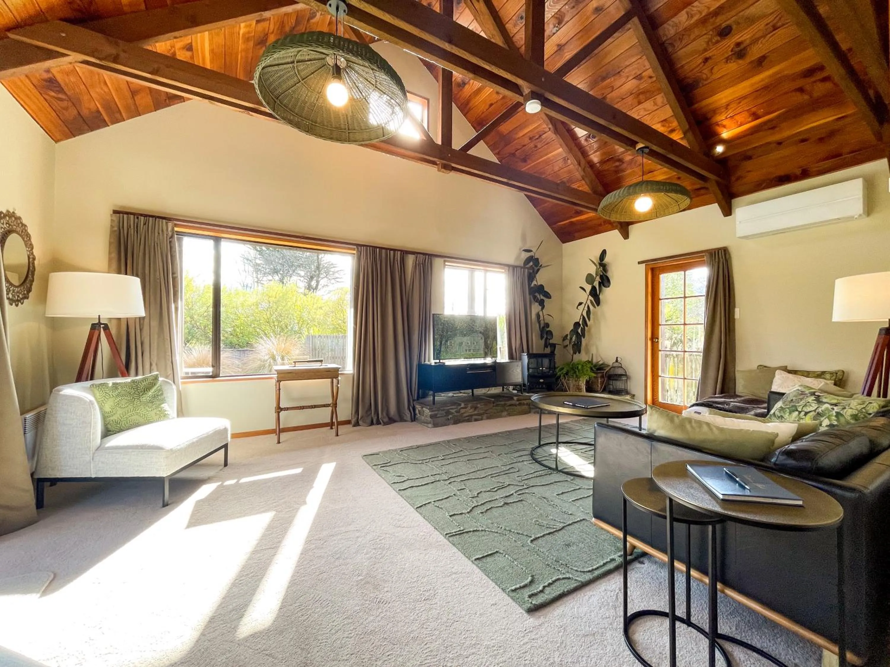 Living room in Glenorchy Lake House
