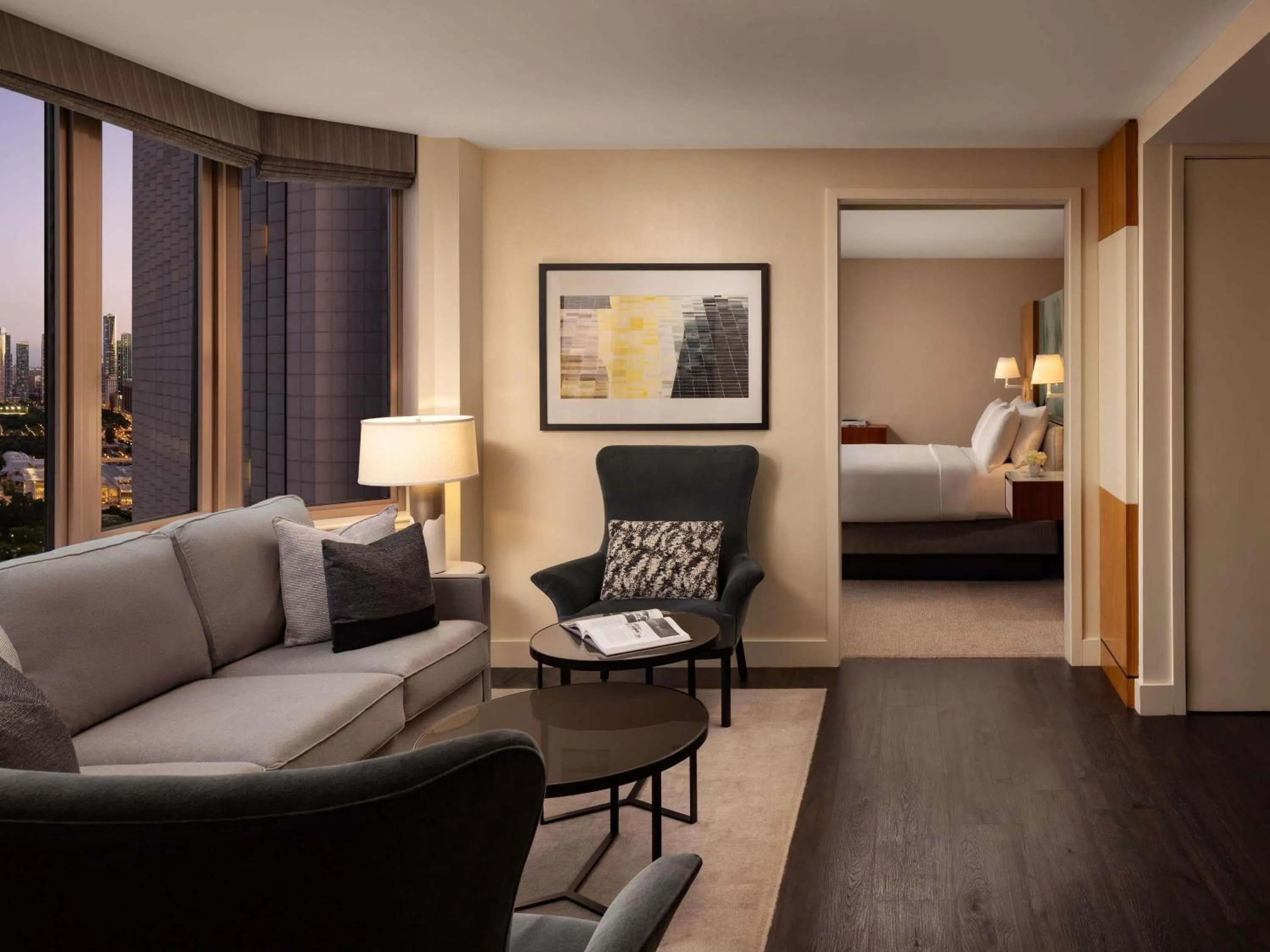 Bedroom, Bed in Fairmont Chicago Millennium Park