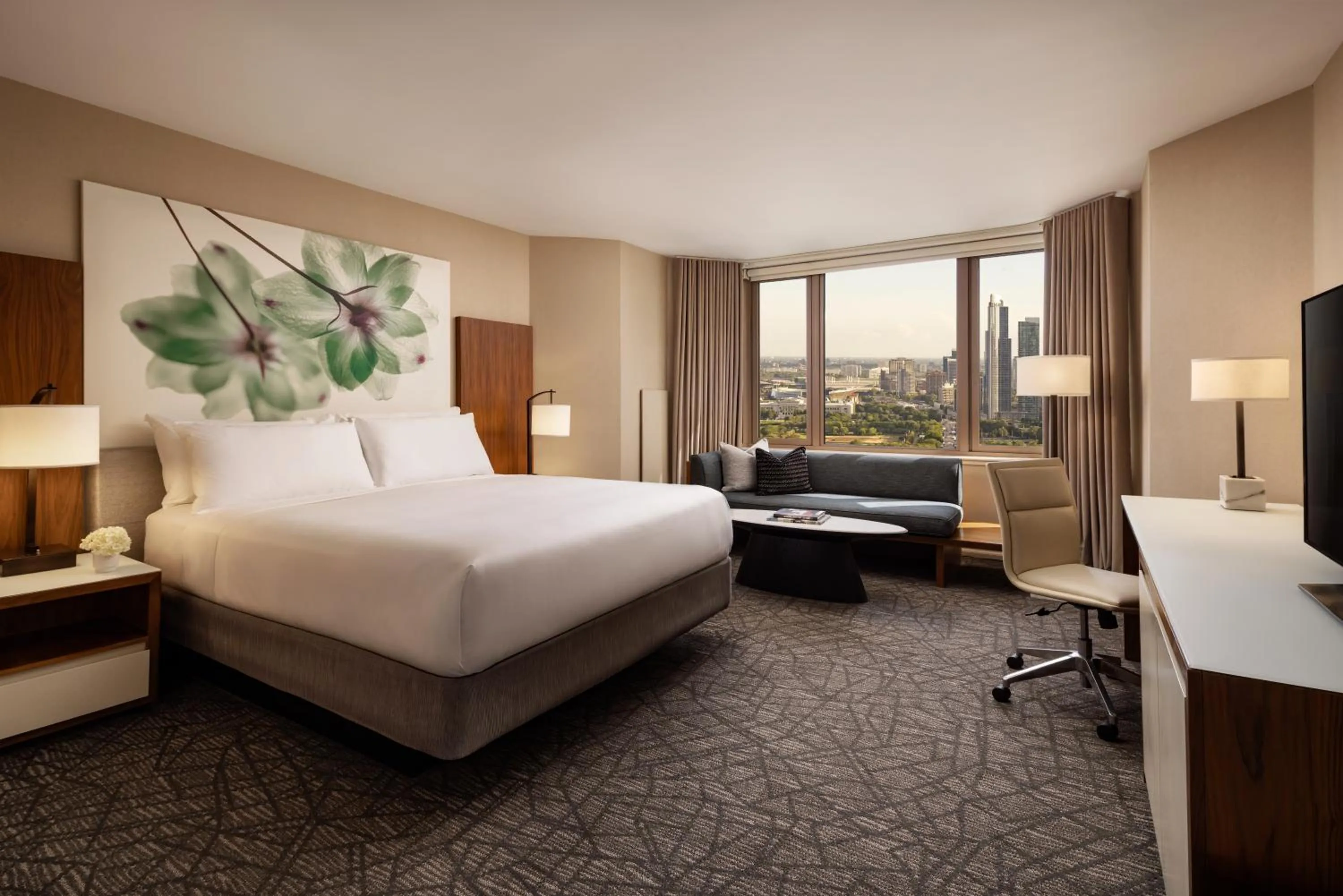 Bedroom, Bed in Fairmont Chicago Millennium Park