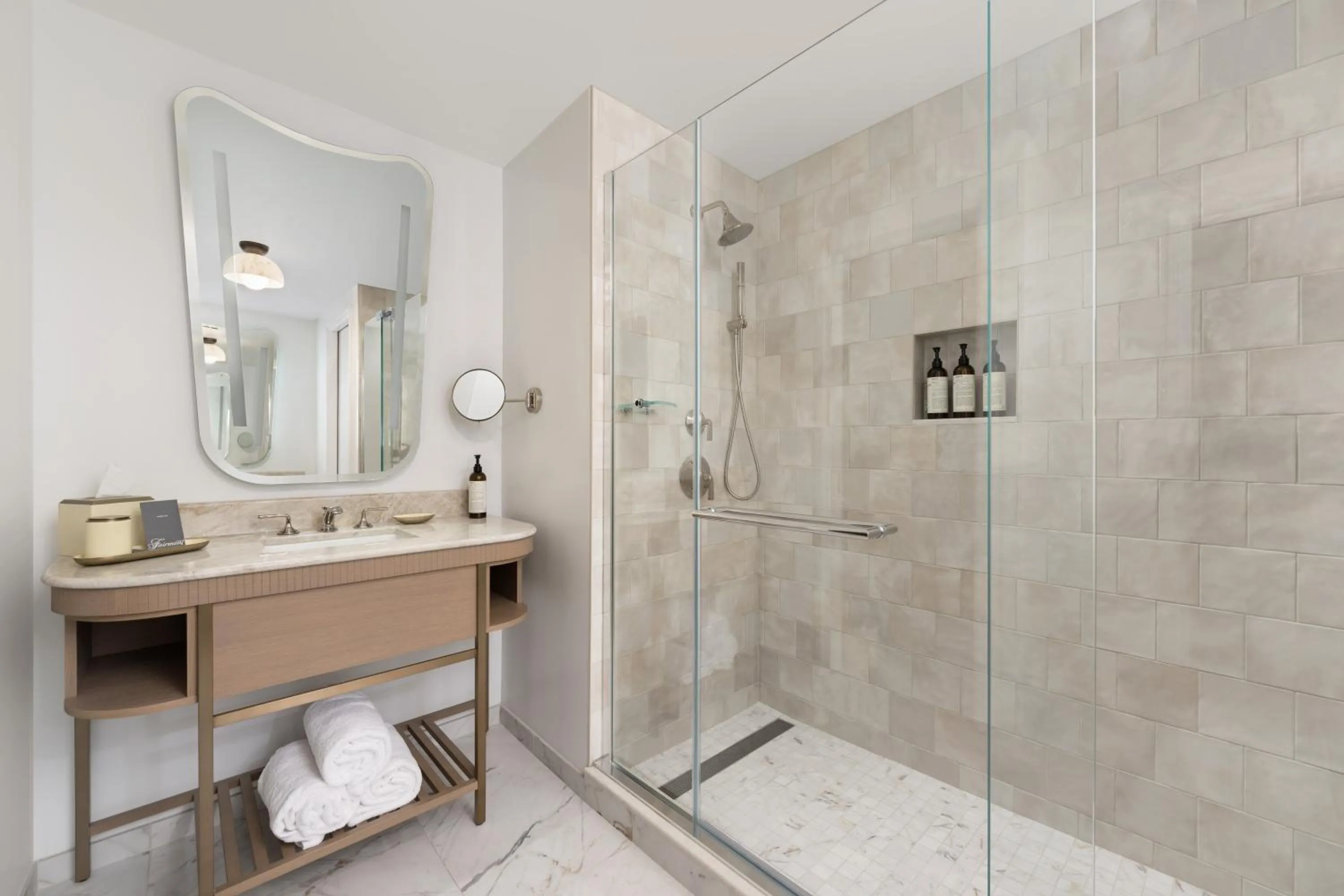 Bathroom in Fairmont Chicago Millennium Park