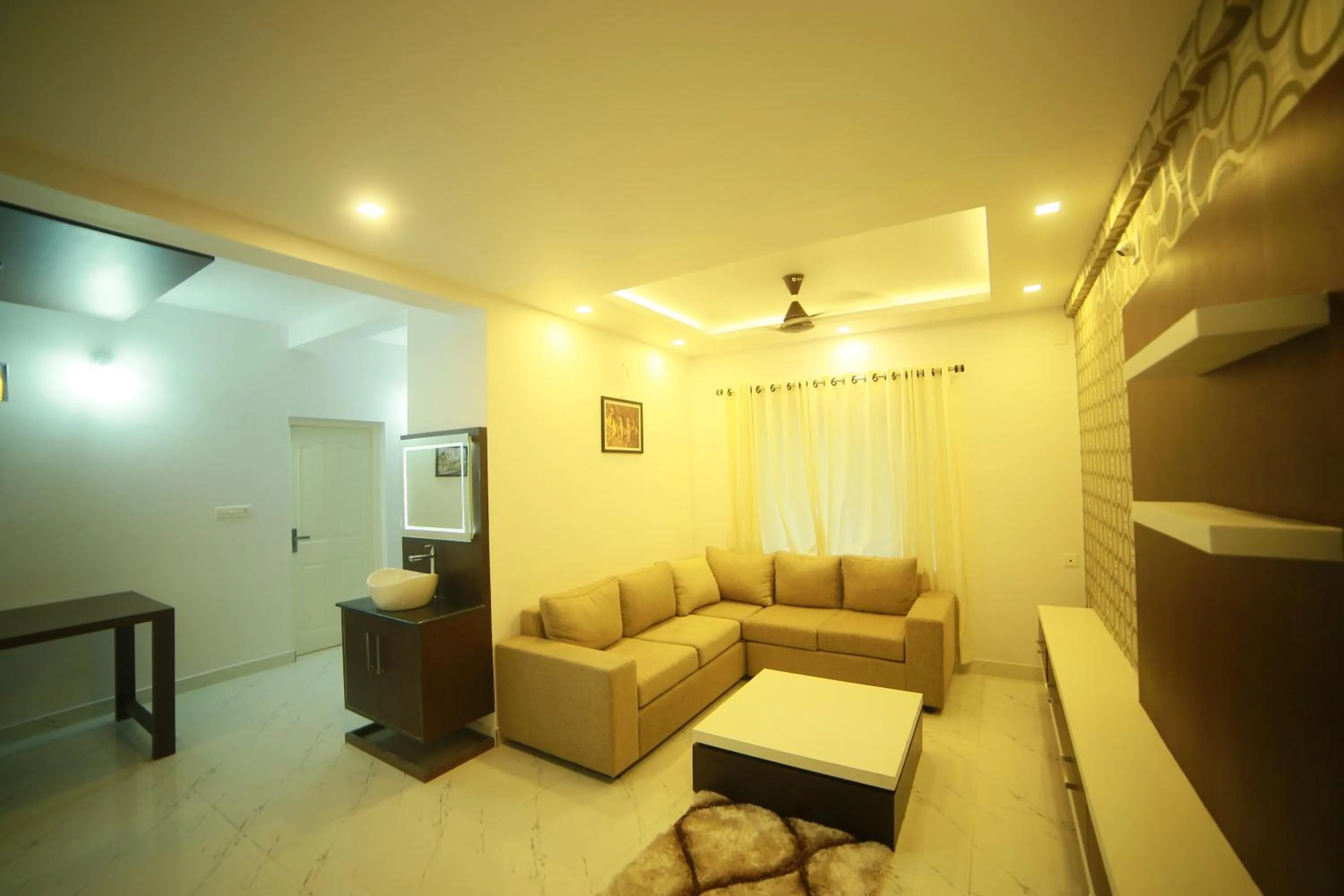 Living room in SRM Tower Residency