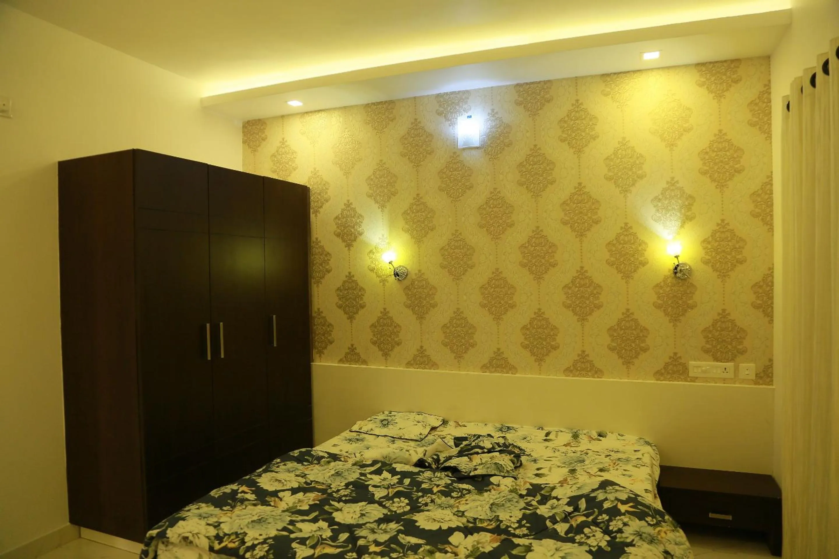 Bedroom in SRM Tower Residency