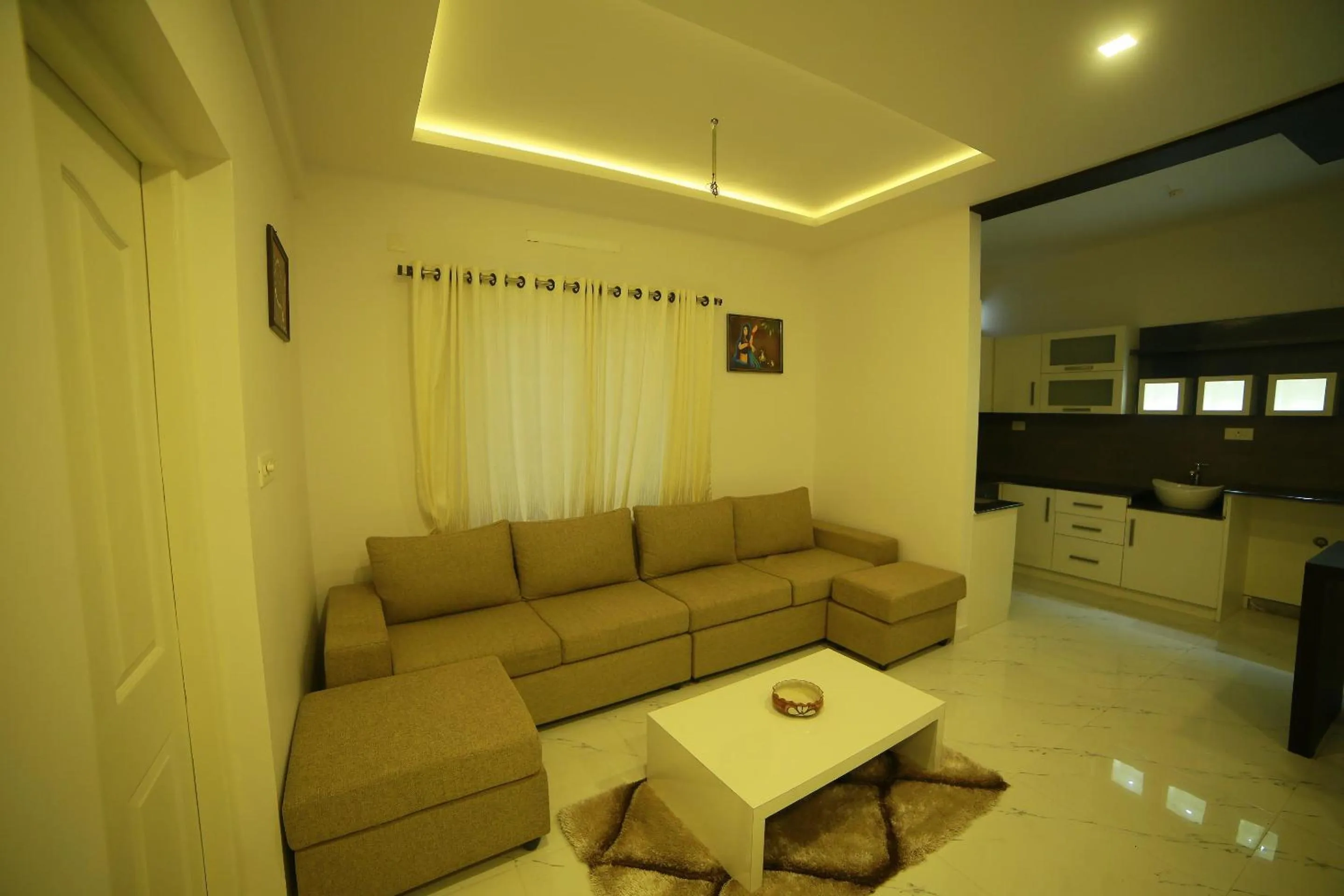 Living room in SRM Tower Residency