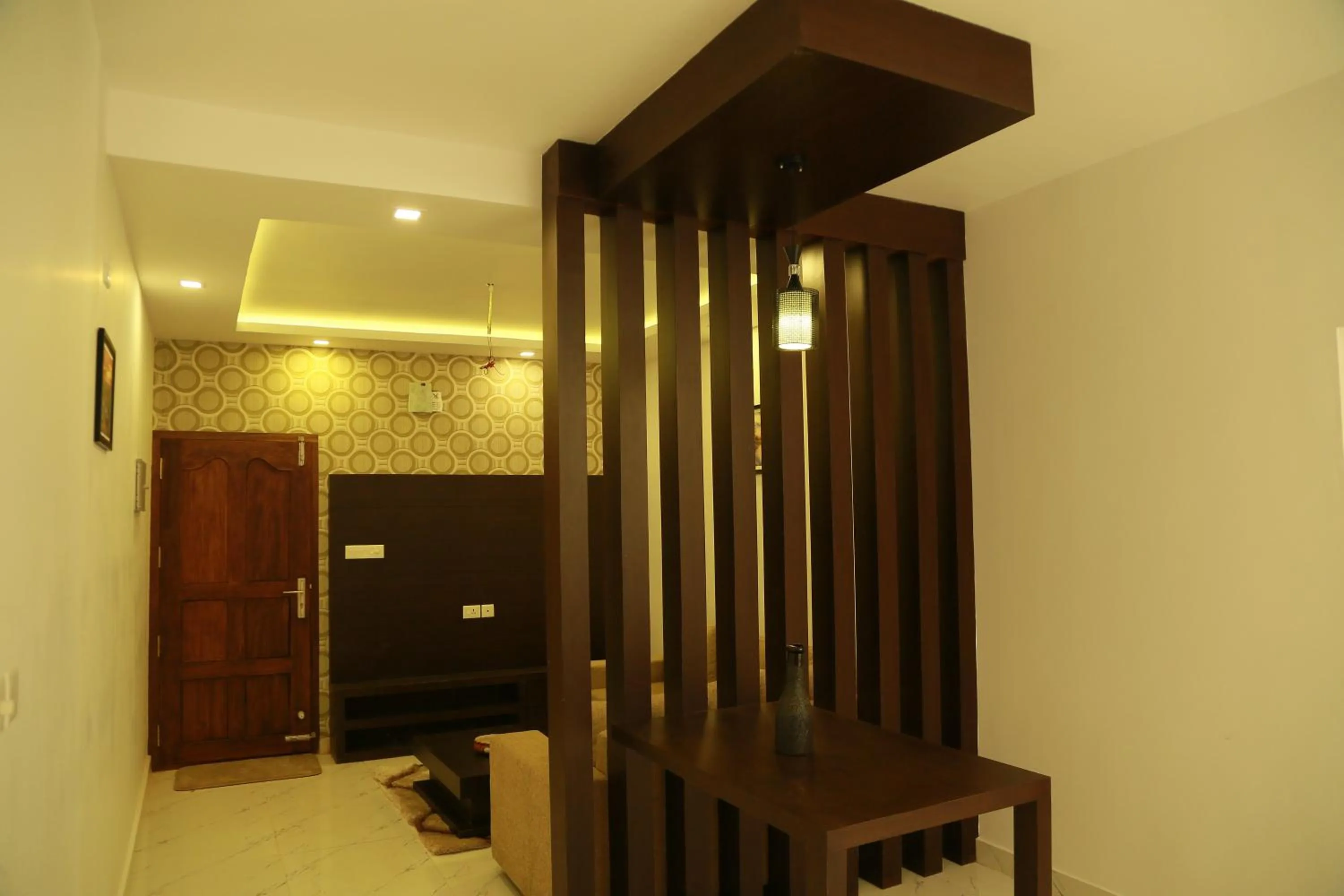 Dining area in SRM Tower Residency