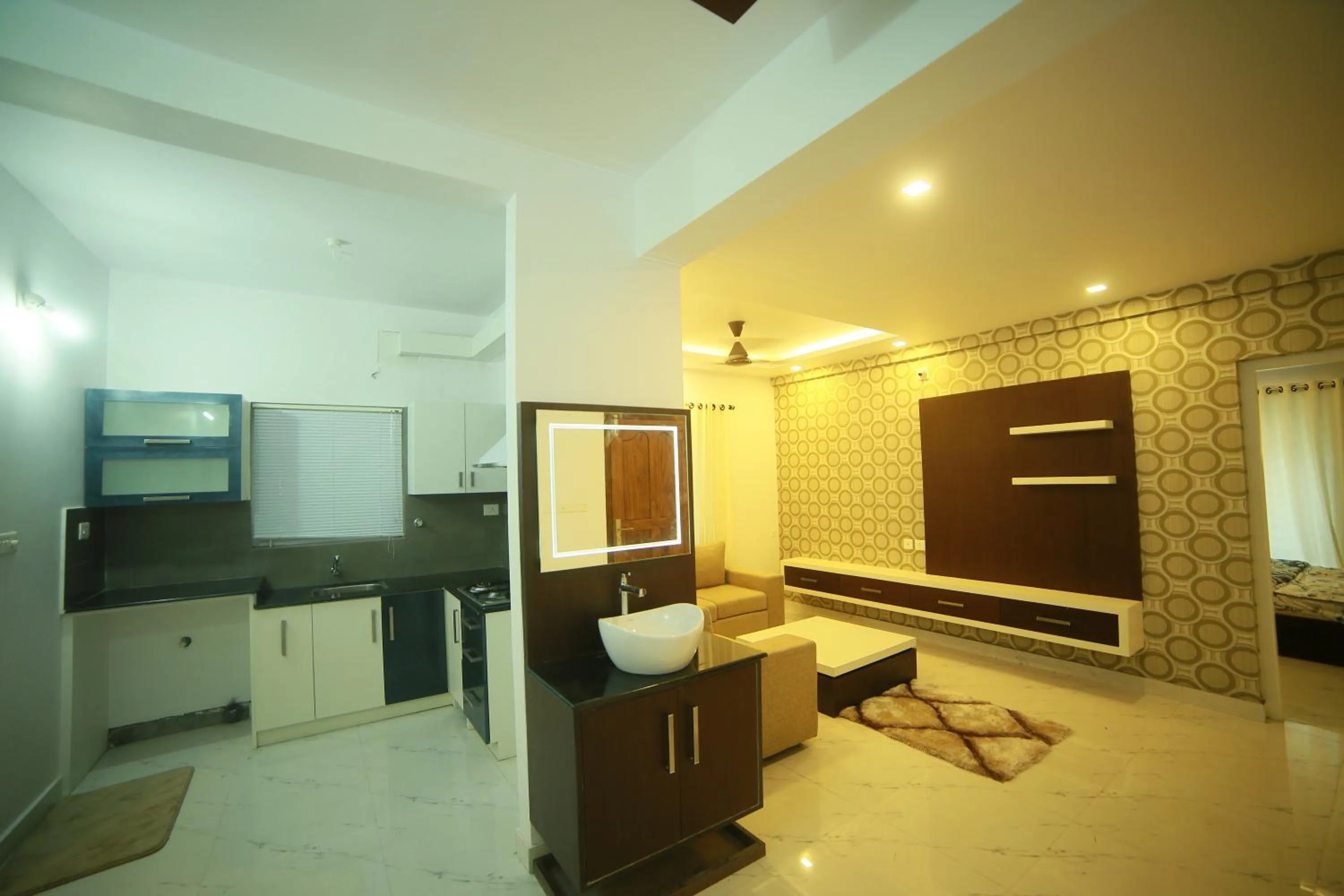 Photo of the whole room in SRM Tower Residency