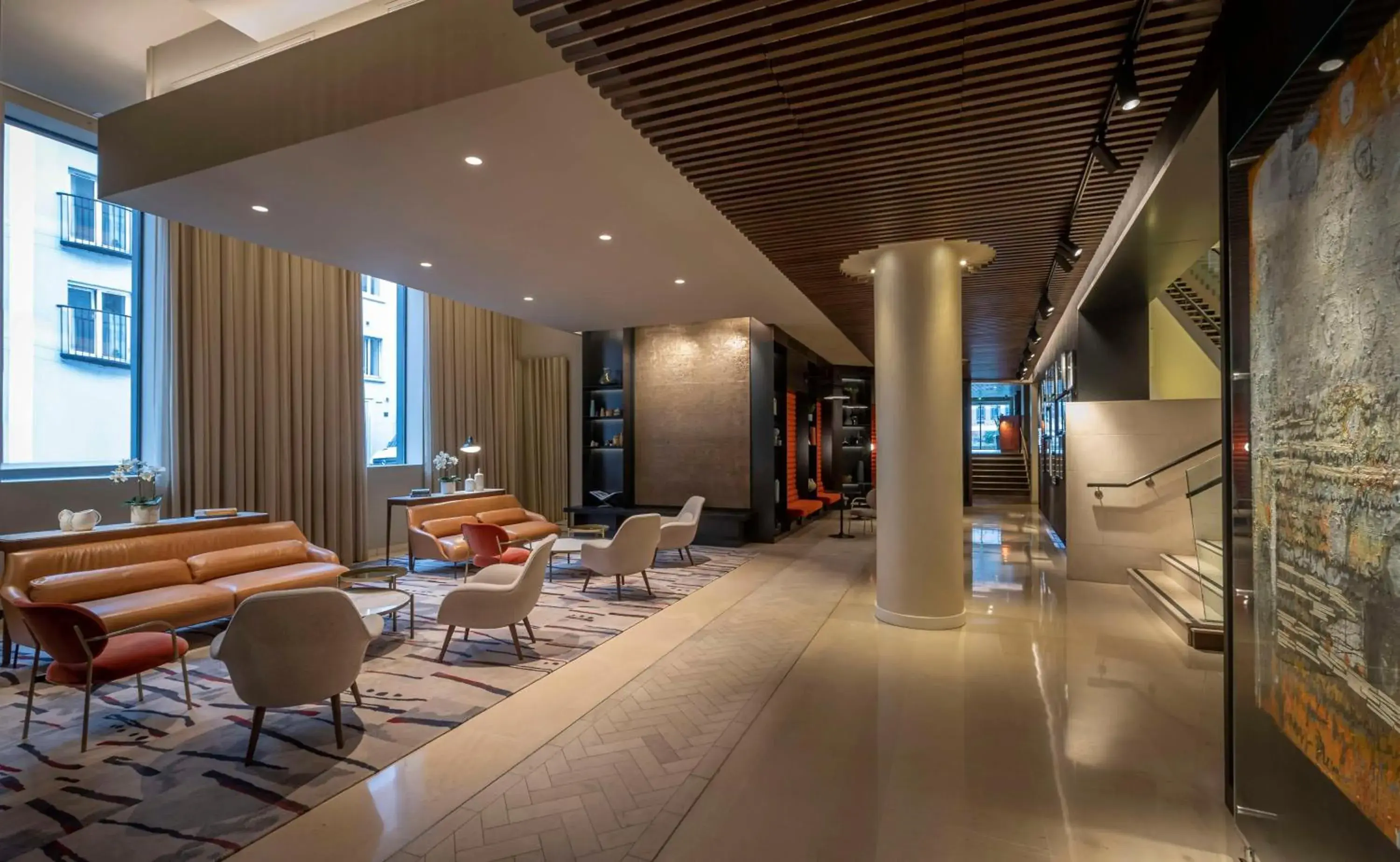 Lobby or reception in The Morrison Dublin, Curio Collection by Hilton Lobby or reception in The Morrison Dublin, Curio Collection by Hilton