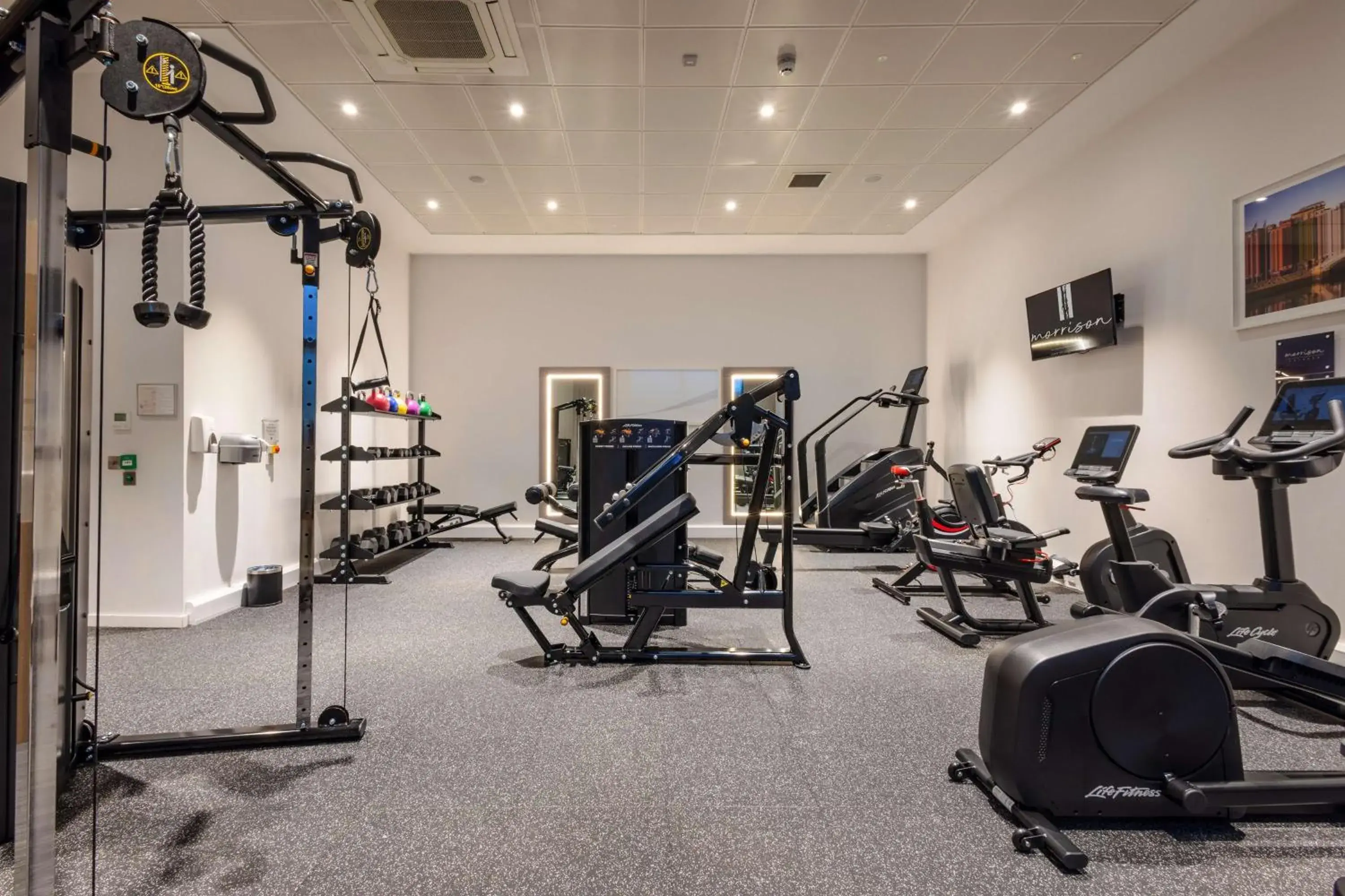 Fitness centre/facilities in The Morrison Dublin, Curio Collection by Hilton Fitness centre/facilities in The Morrison Dublin, Curio Collection by Hilton