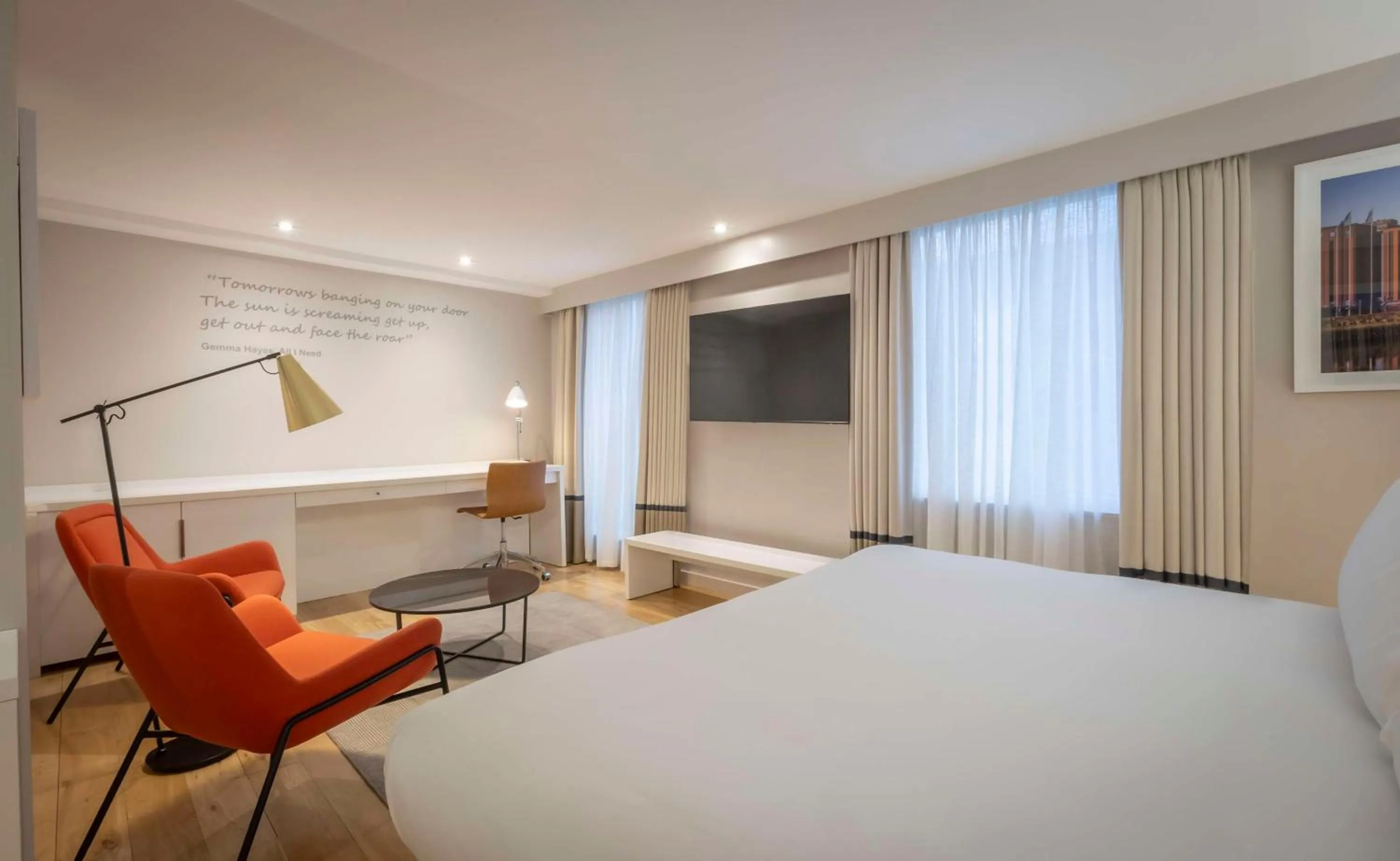 Bedroom, Bed in The Morrison Dublin, Curio Collection by Hilton