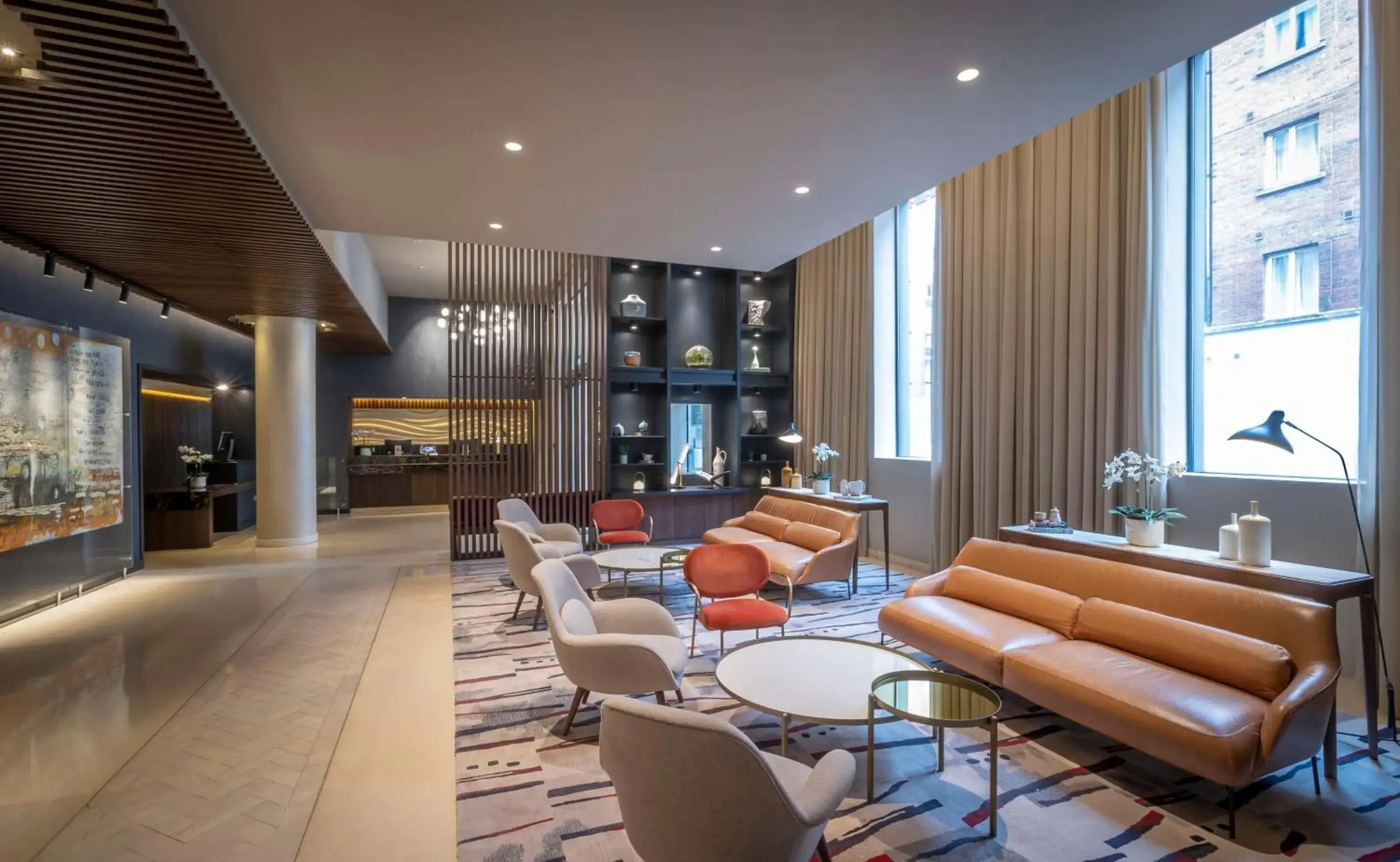 Lobby or reception in The Morrison Dublin, Curio Collection by Hilton Lobby or reception in The Morrison Dublin, Curio Collection by Hilton