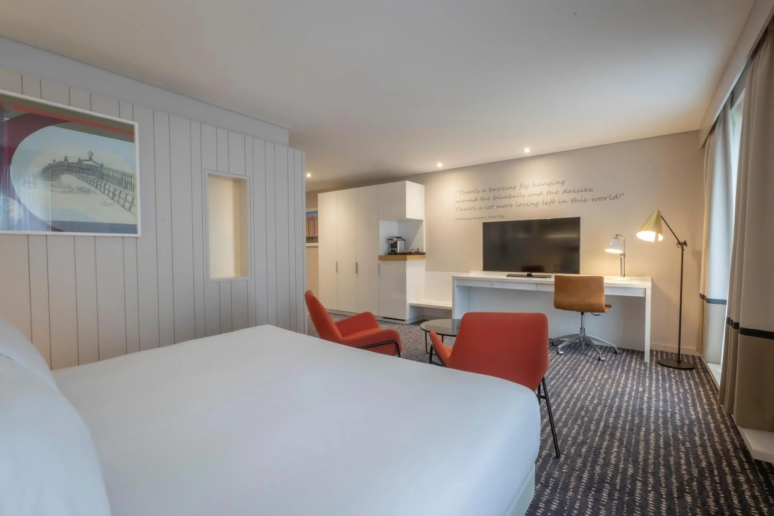 Photo of the whole room, Bed in The Morrison Dublin, Curio Collection by Hilton