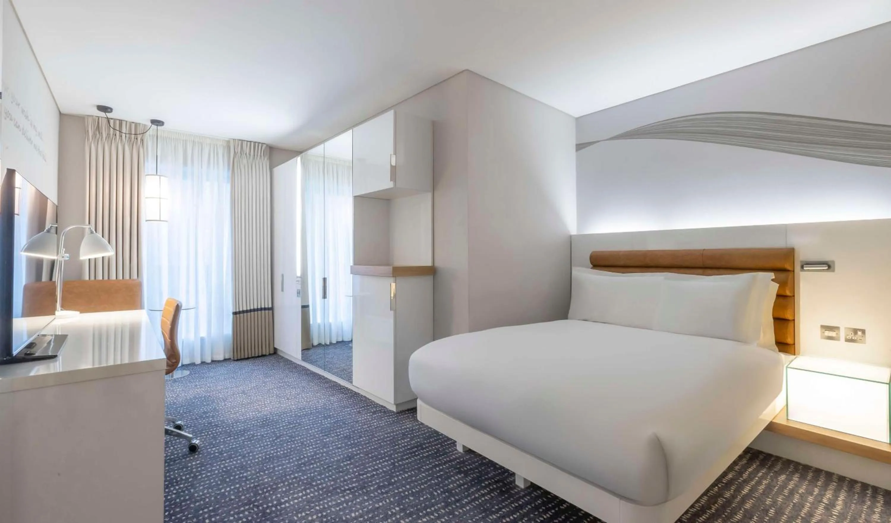 Bedroom, Bed in The Morrison Dublin, Curio Collection by Hilton