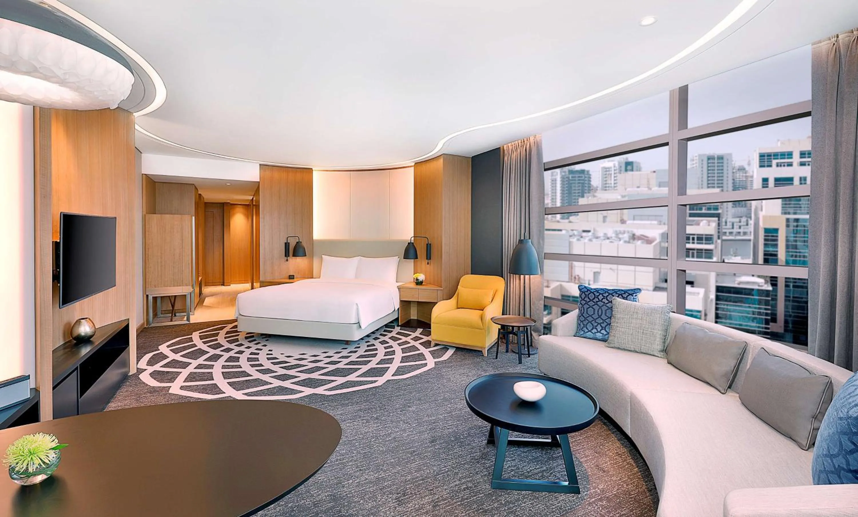 Bed in DoubleTree by Hilton Dubai - Business Bay