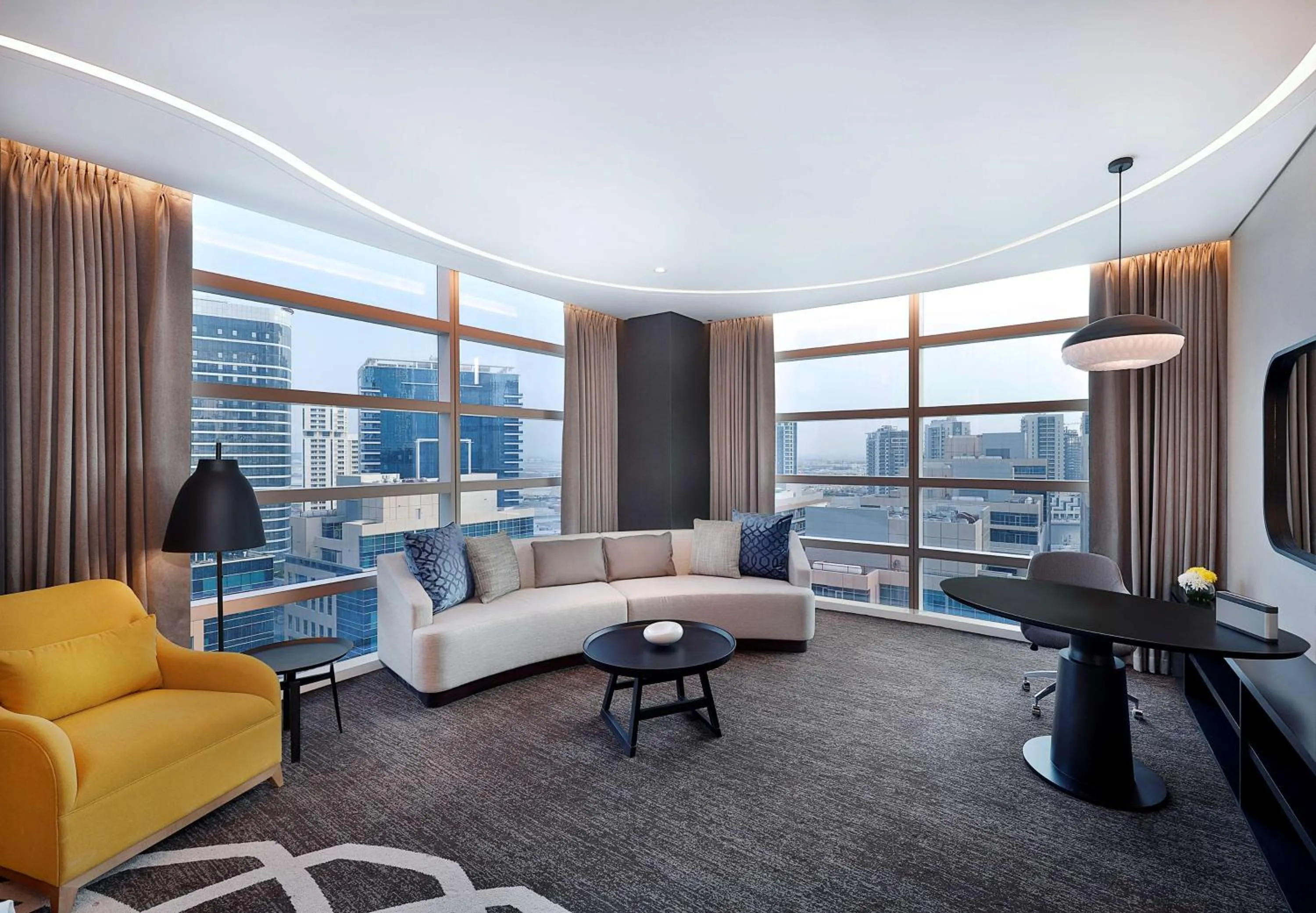 Bed in DoubleTree by Hilton Dubai - Business Bay