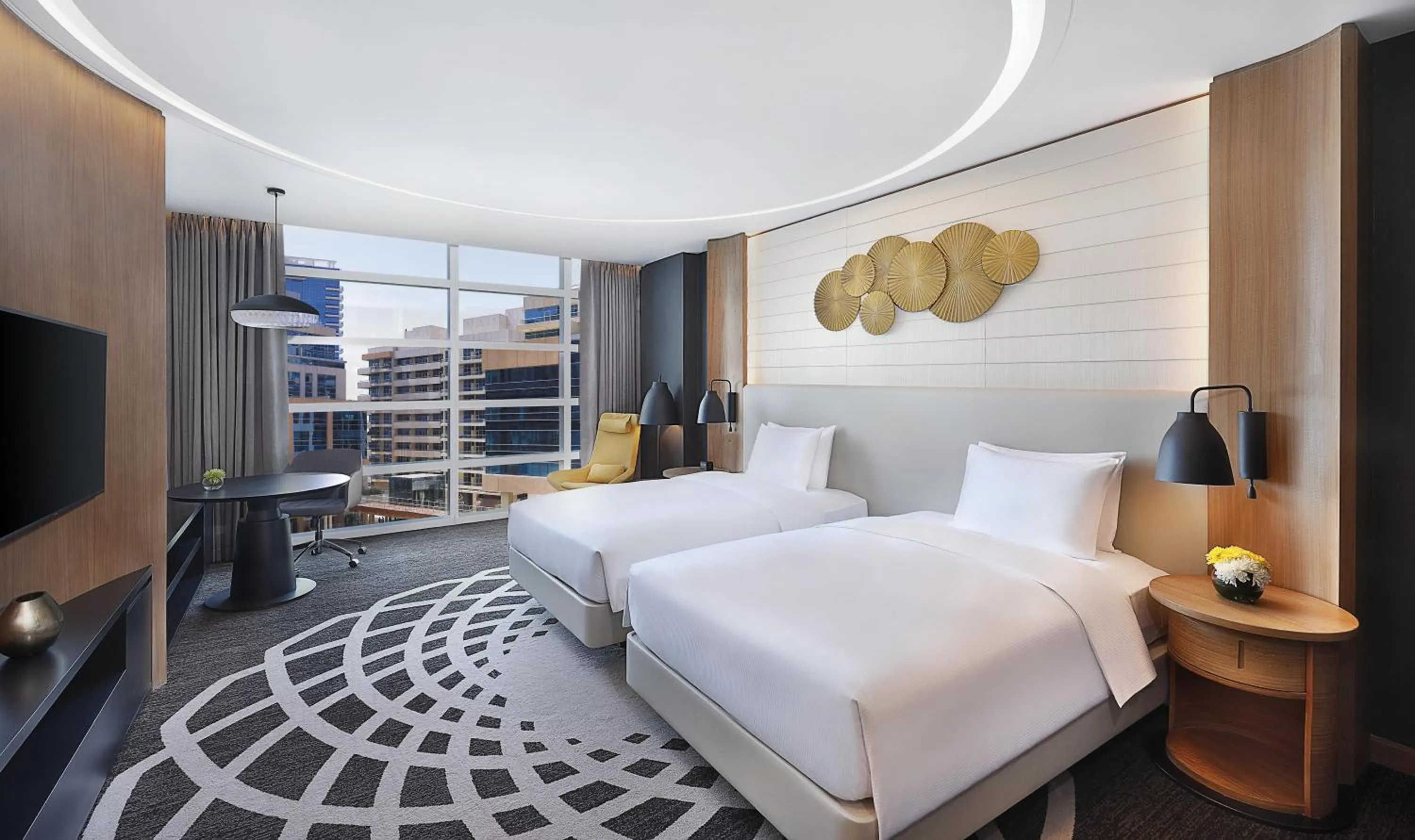 Bed in DoubleTree by Hilton Dubai - Business Bay