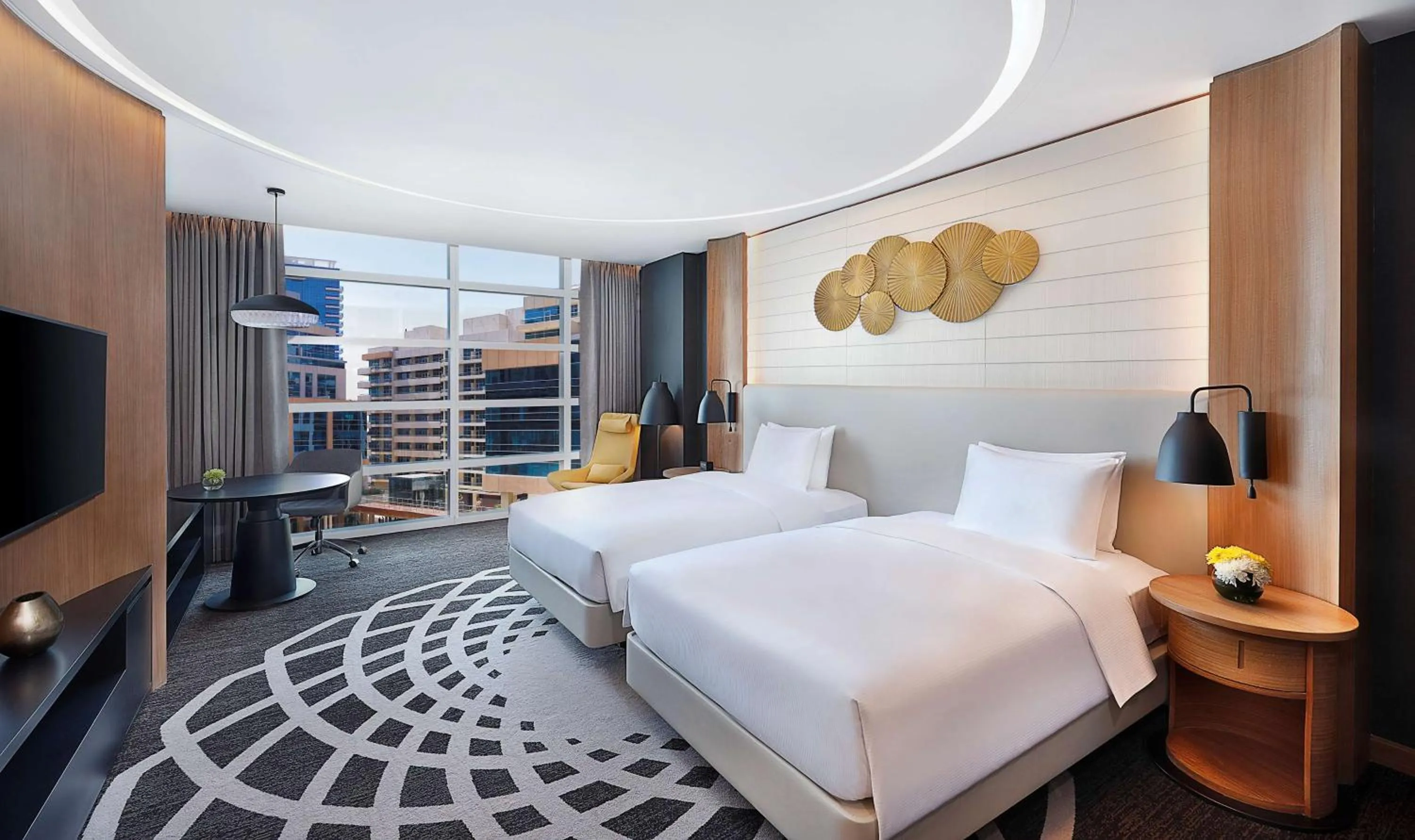 Bed in DoubleTree by Hilton Dubai - Business Bay