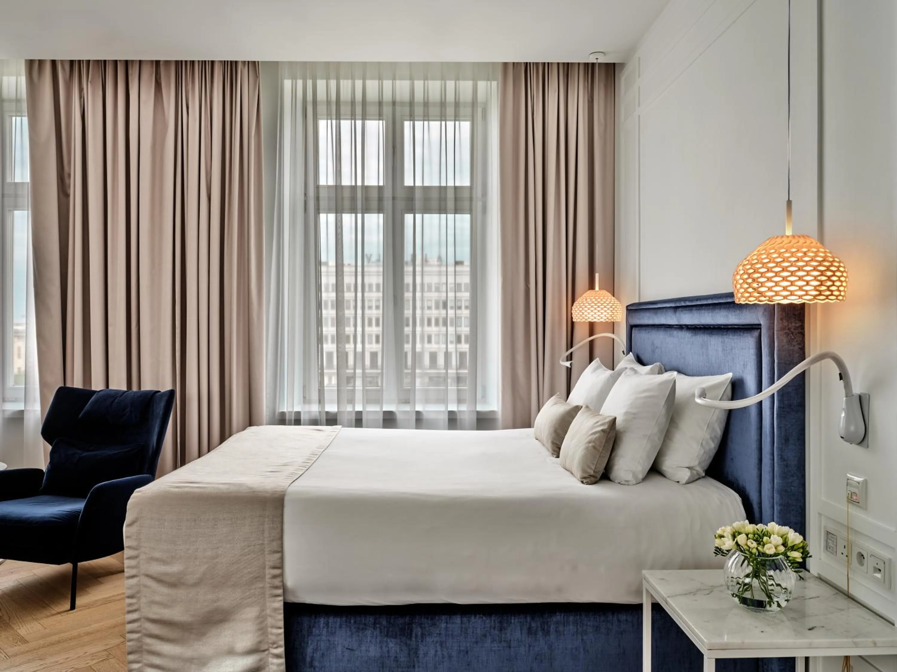 View (from property/room), Bed in Hotel Indigo Warsaw Nowy Świat by IHG