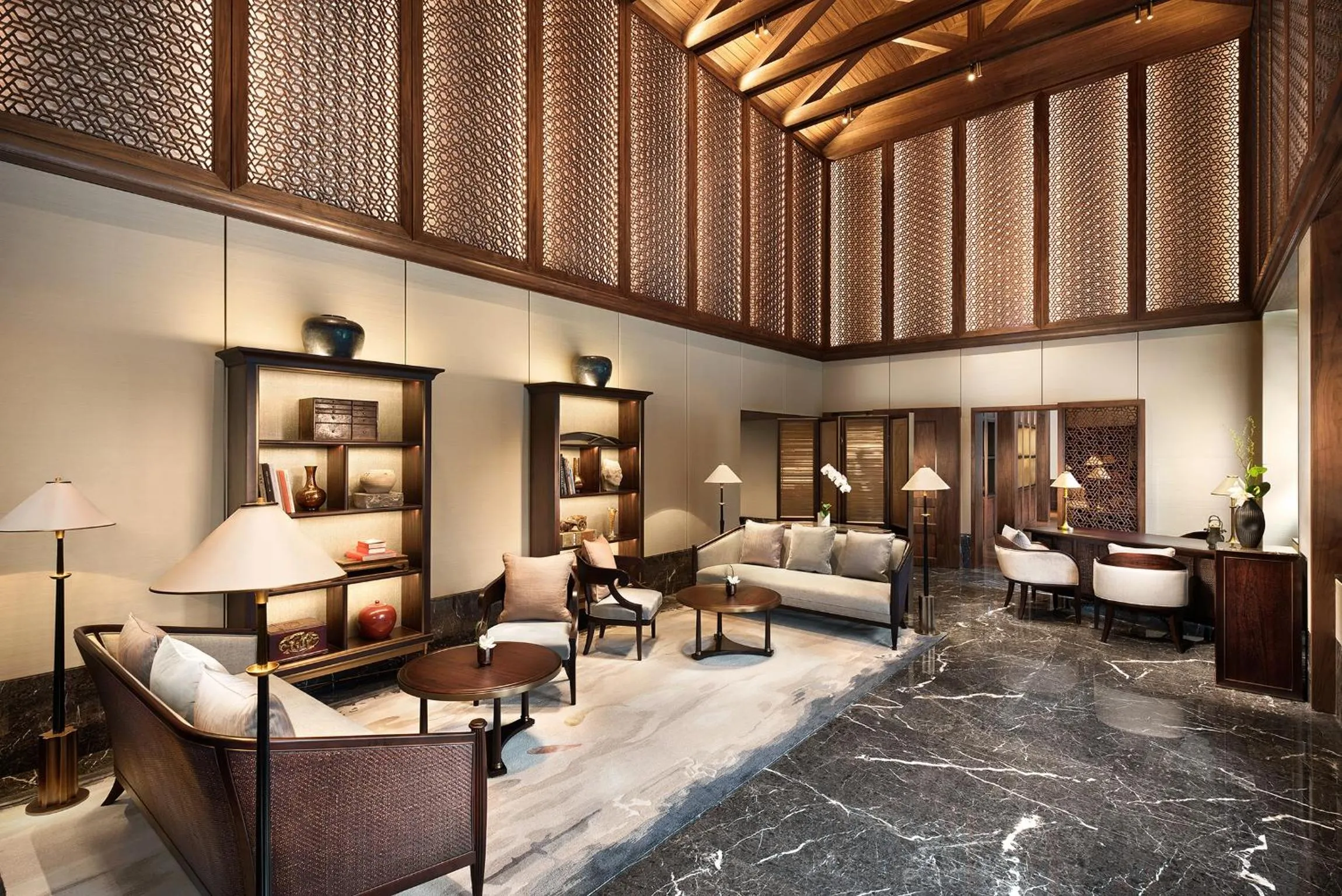 Lobby or reception in Capella Shanghai, Jian Ye Li