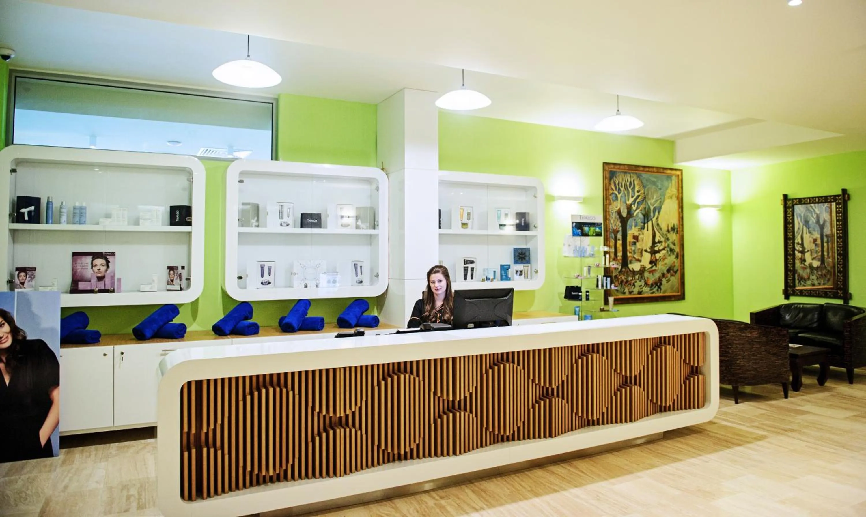 Lobby or reception in Hot Springs Medical and SPA