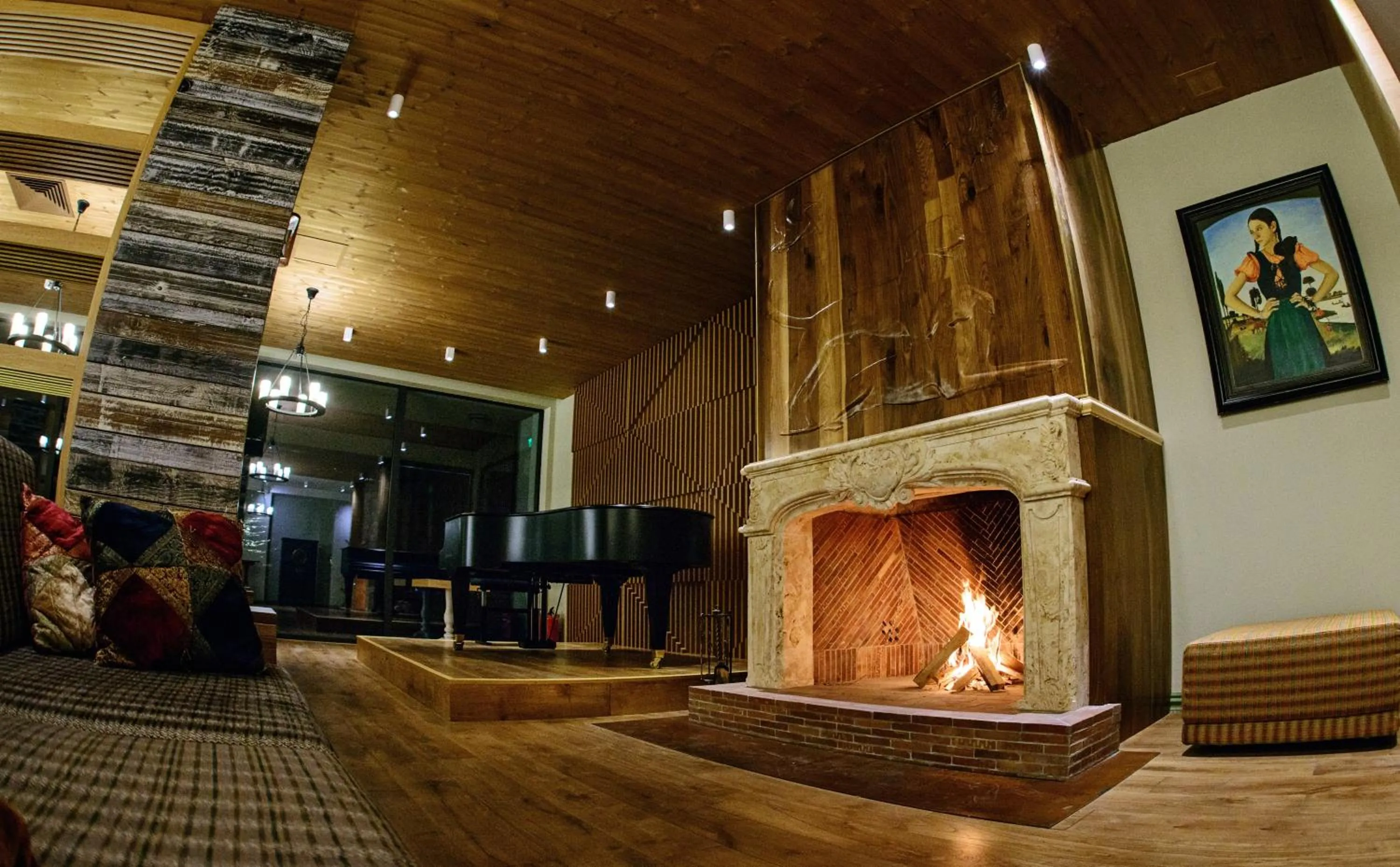 Lobby or reception in Hot Springs Medical and SPA