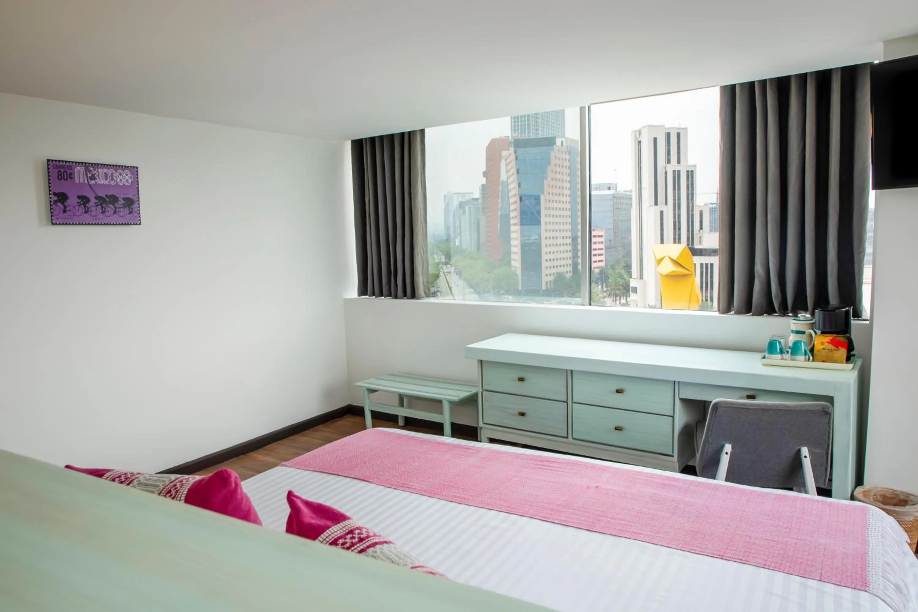 City view, Bed in Hotel Fontan Reforma Centro Historico