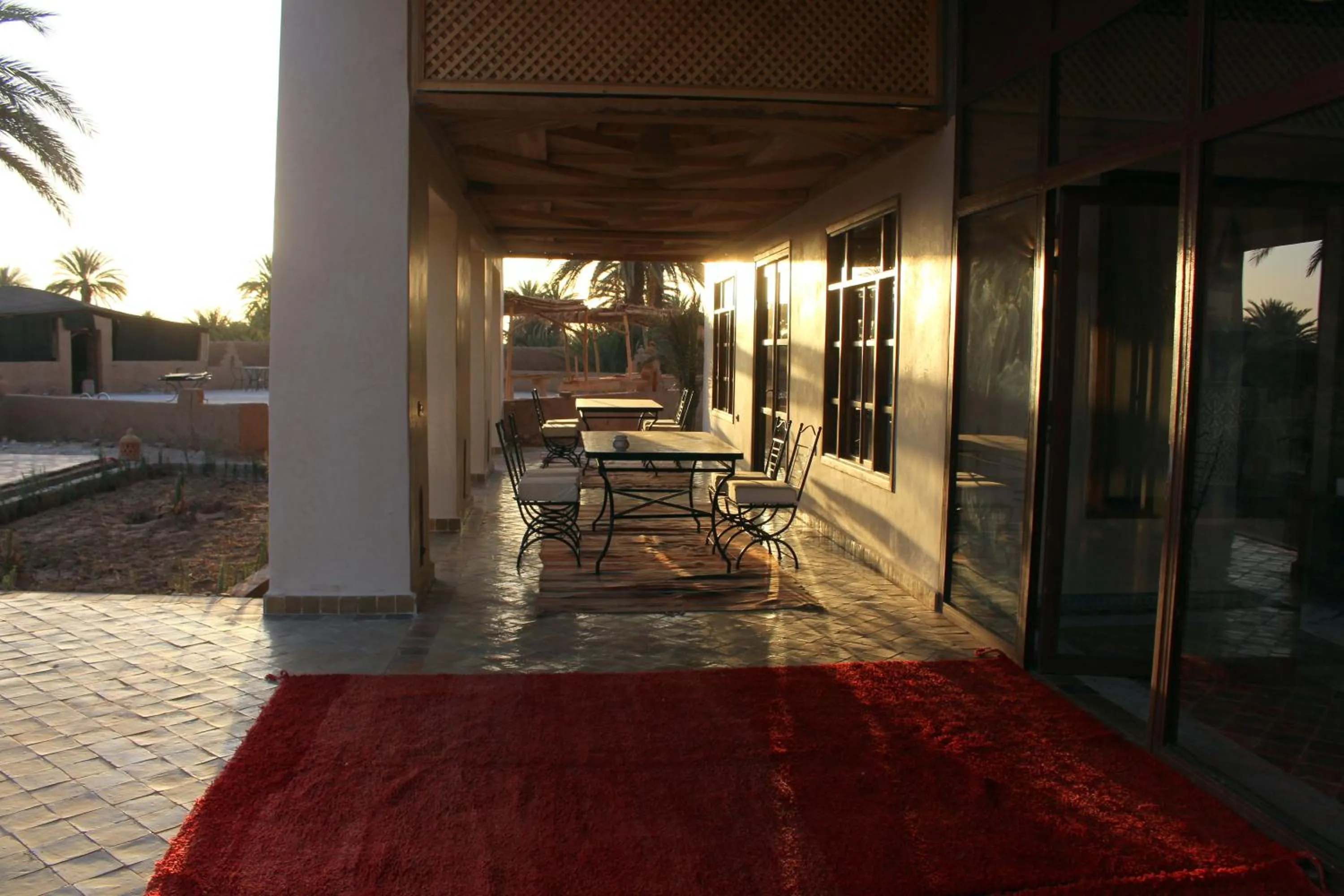 Patio in Bab Rimal - Desert Hotel in M'hamid El Ghizlane