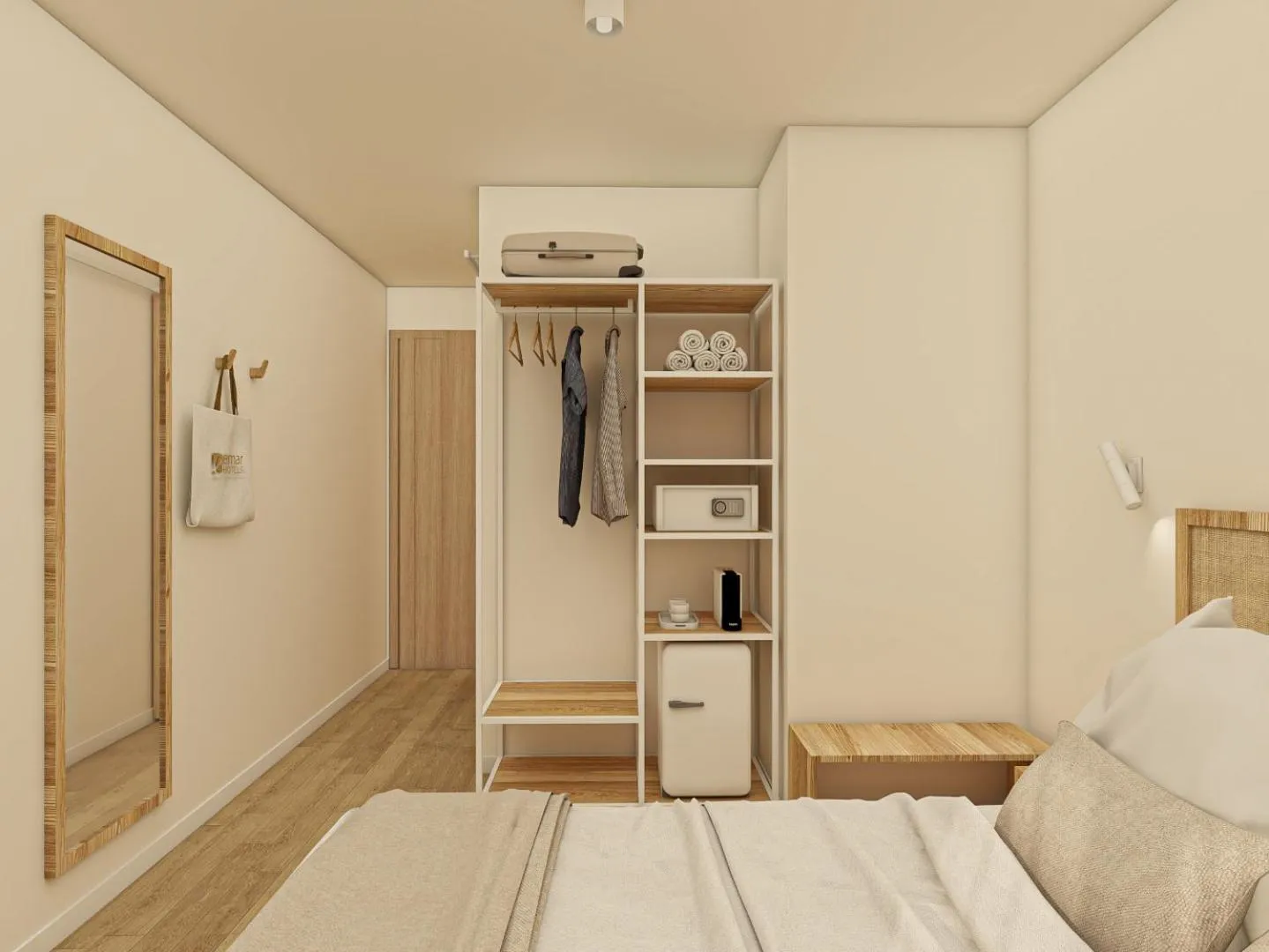 Bed in Hotel Rosamar - Emar Hotels