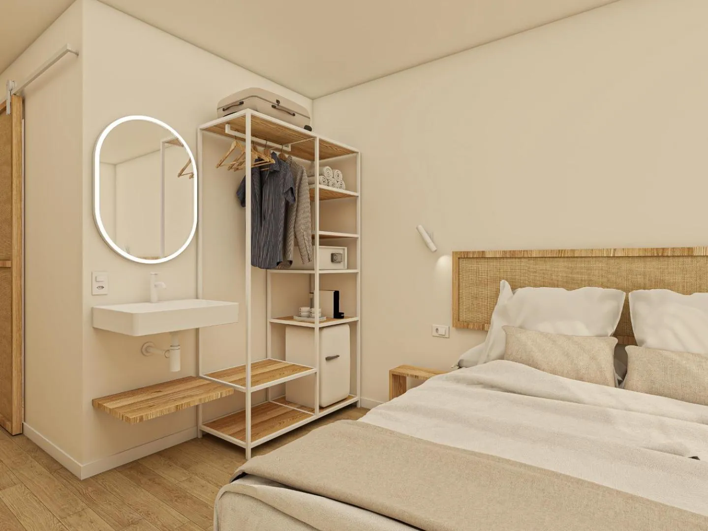 Bed in Hotel Rosamar - Emar Hotels