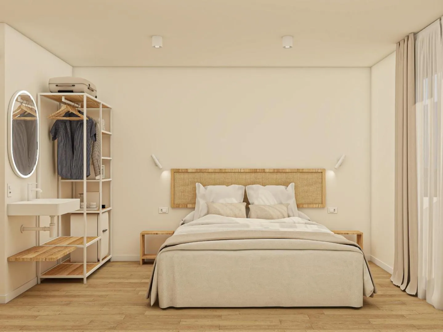 Bed in Hotel Rosamar - Emar Hotels