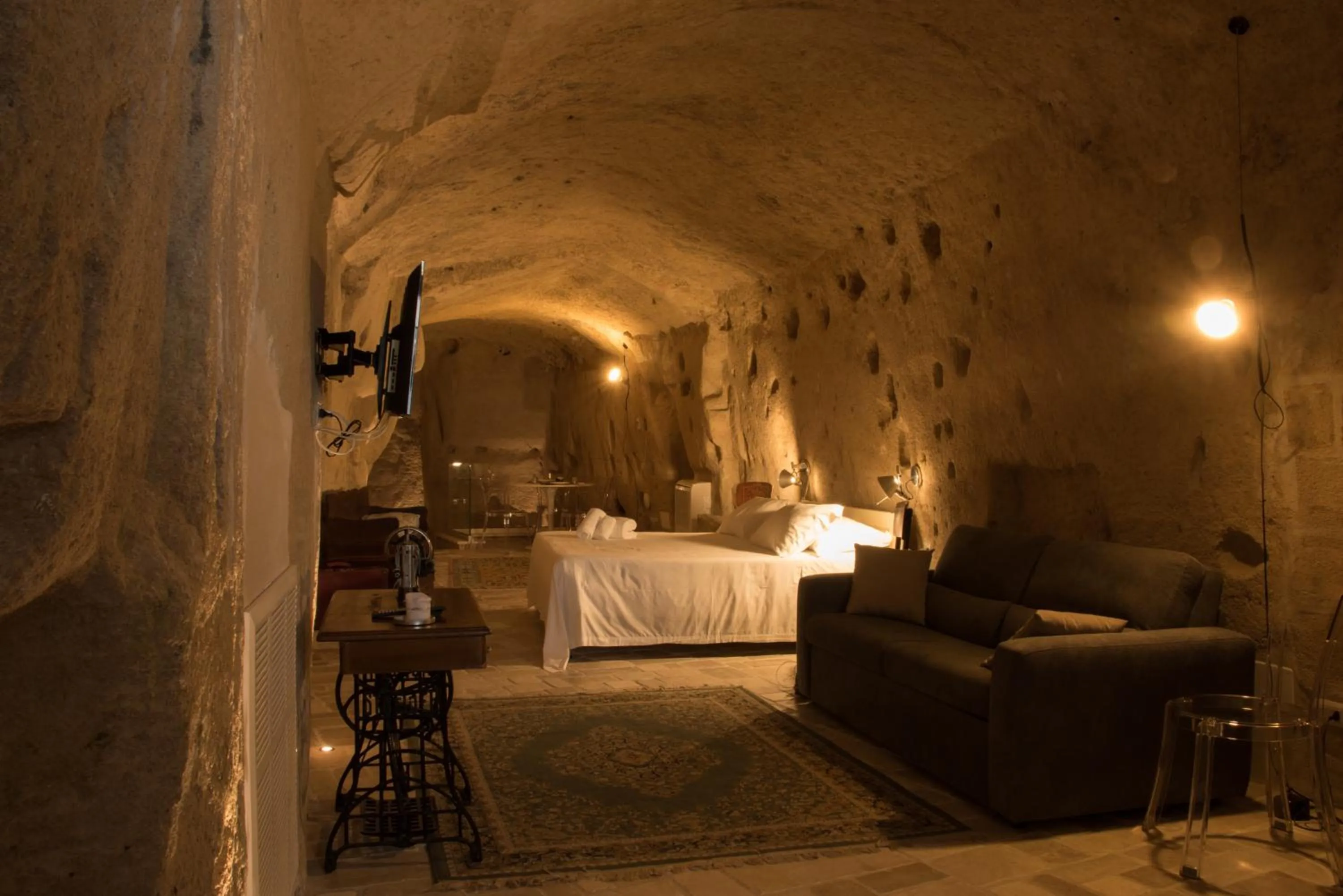 Seating area, Bed in LA DIMORA DELLE 3 ZIE