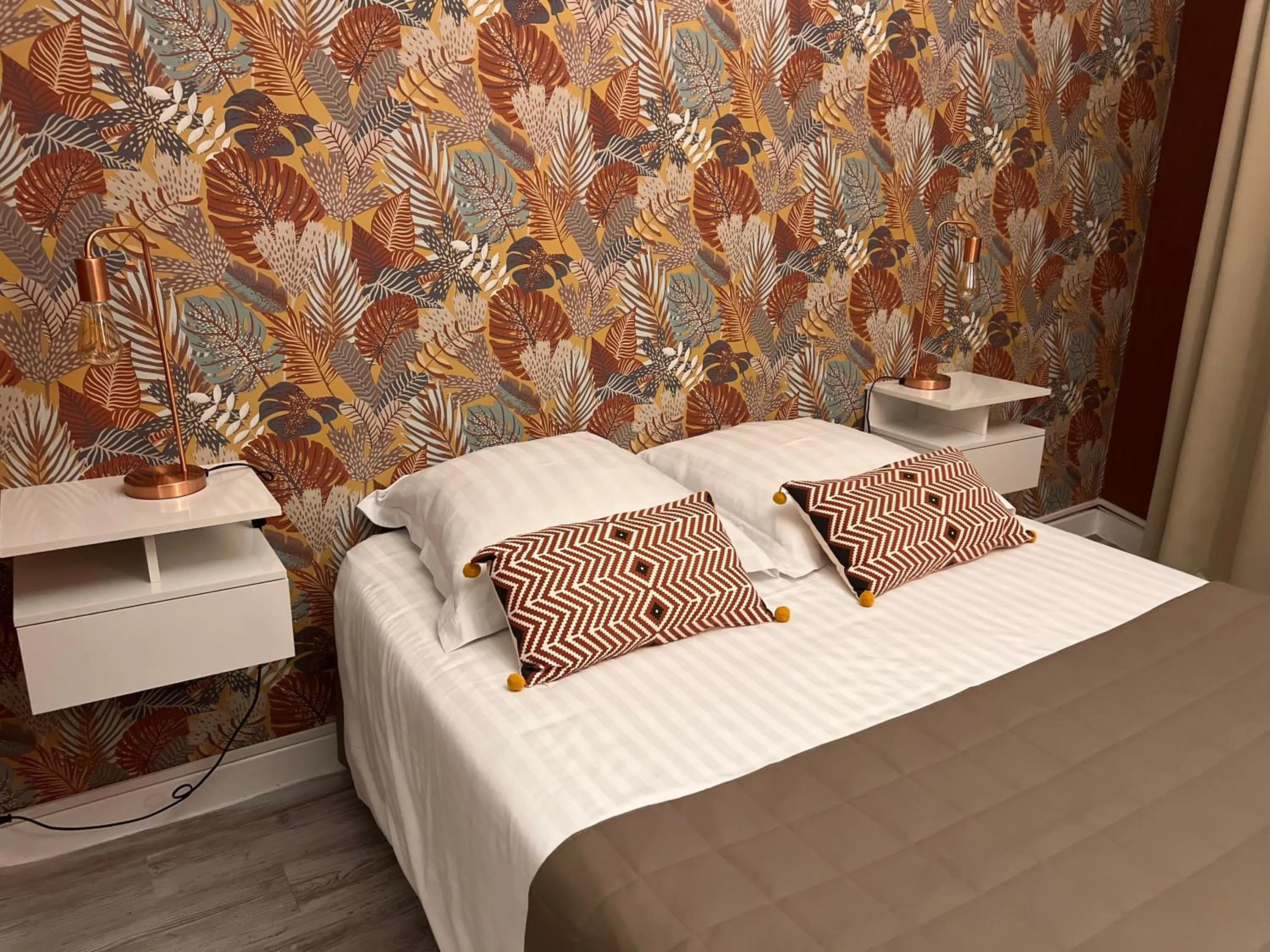 Bed in Hotel Alpes Cevennes