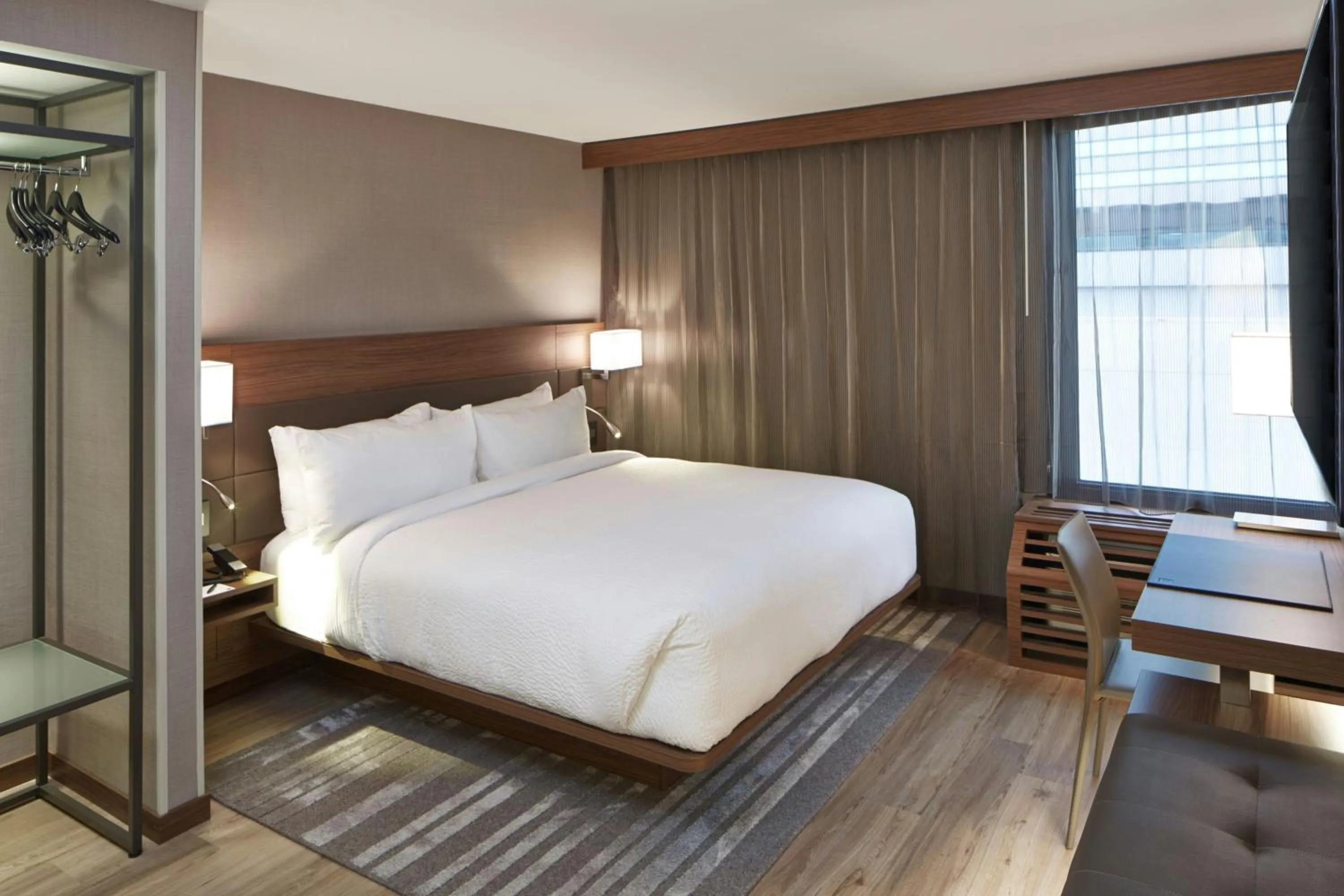 Photo of the whole room, Bed in AC Hotel Atlanta Downtown