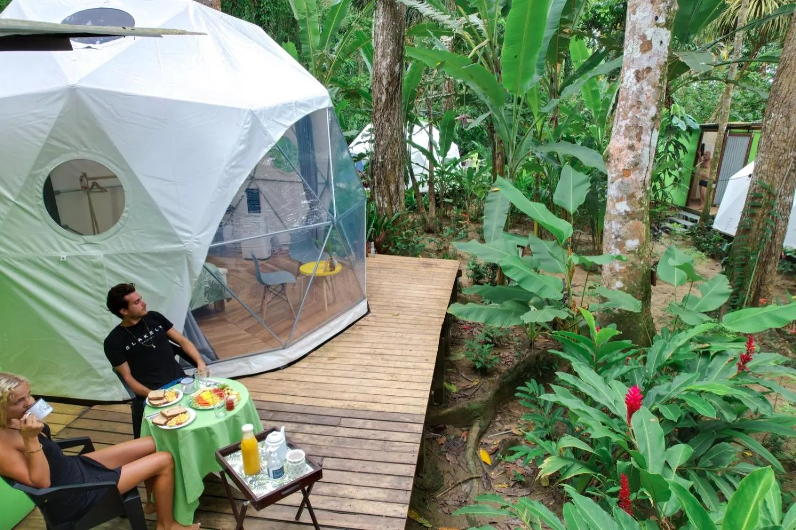 Balcony/Terrace in Hotel Faith Glamping Dome Costa Rica