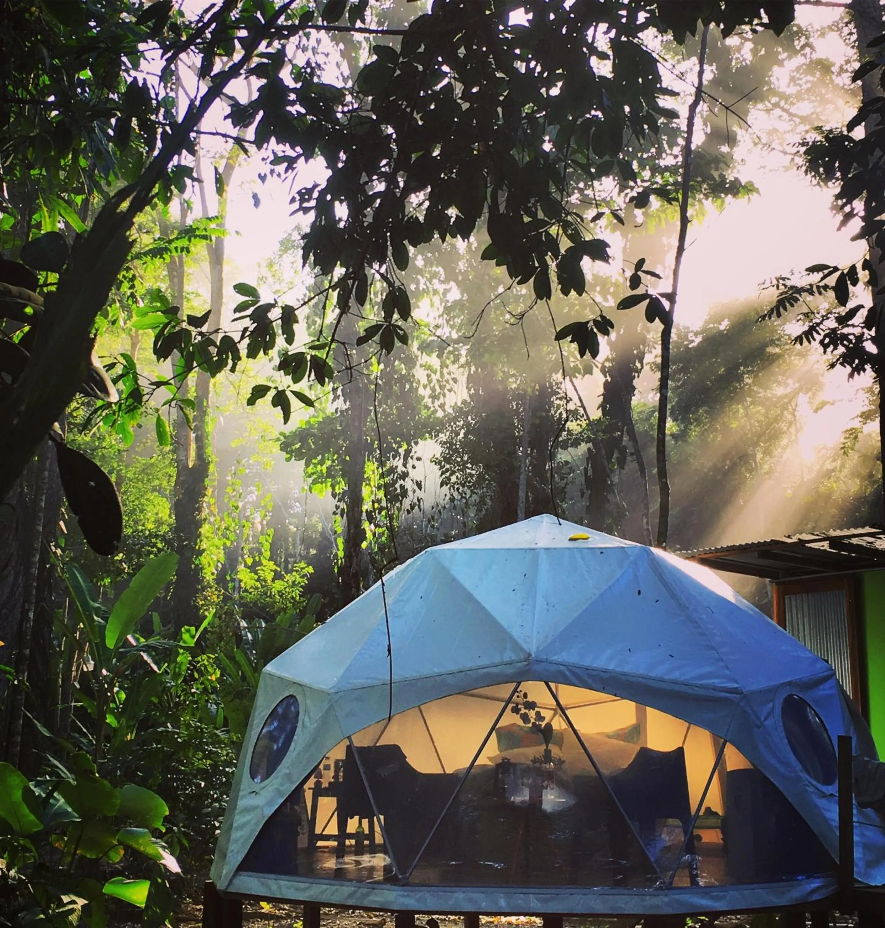 Garden view in Hotel Faith Glamping Dome Costa Rica