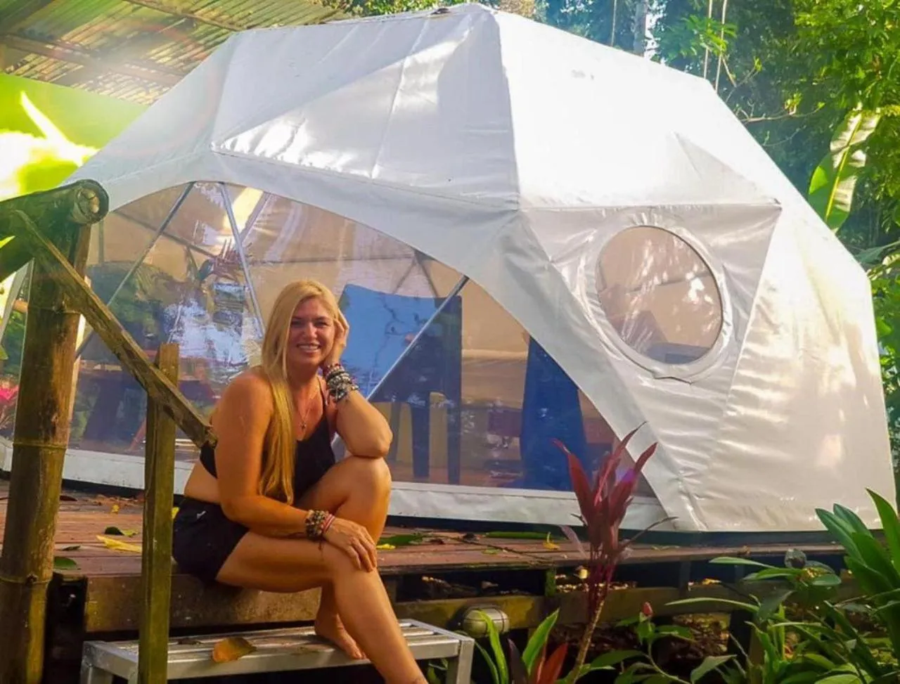 Garden view in Hotel Faith Glamping Dome Costa Rica