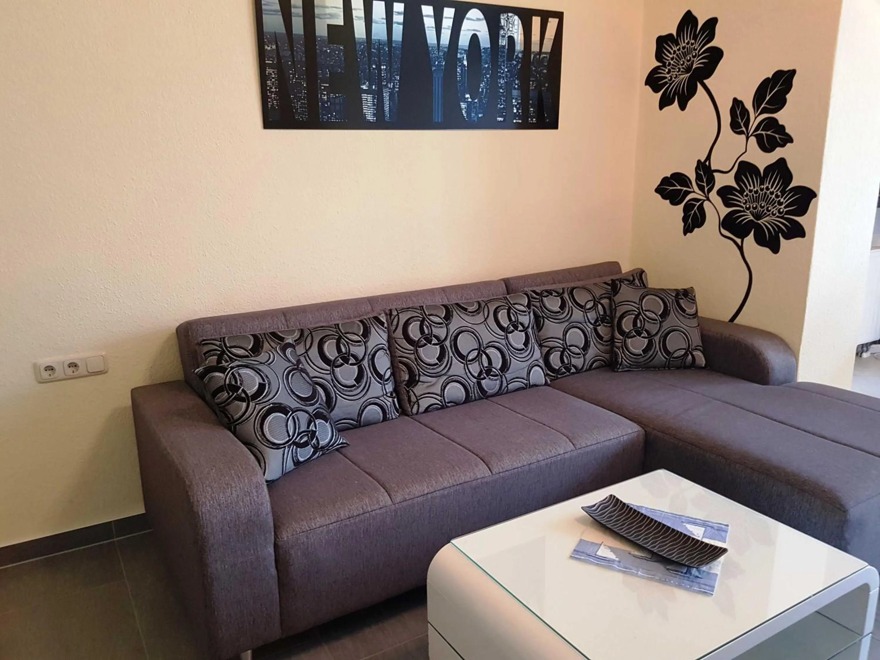 Seating area in " Residenz Seeblick" Studio 15 Manhatten