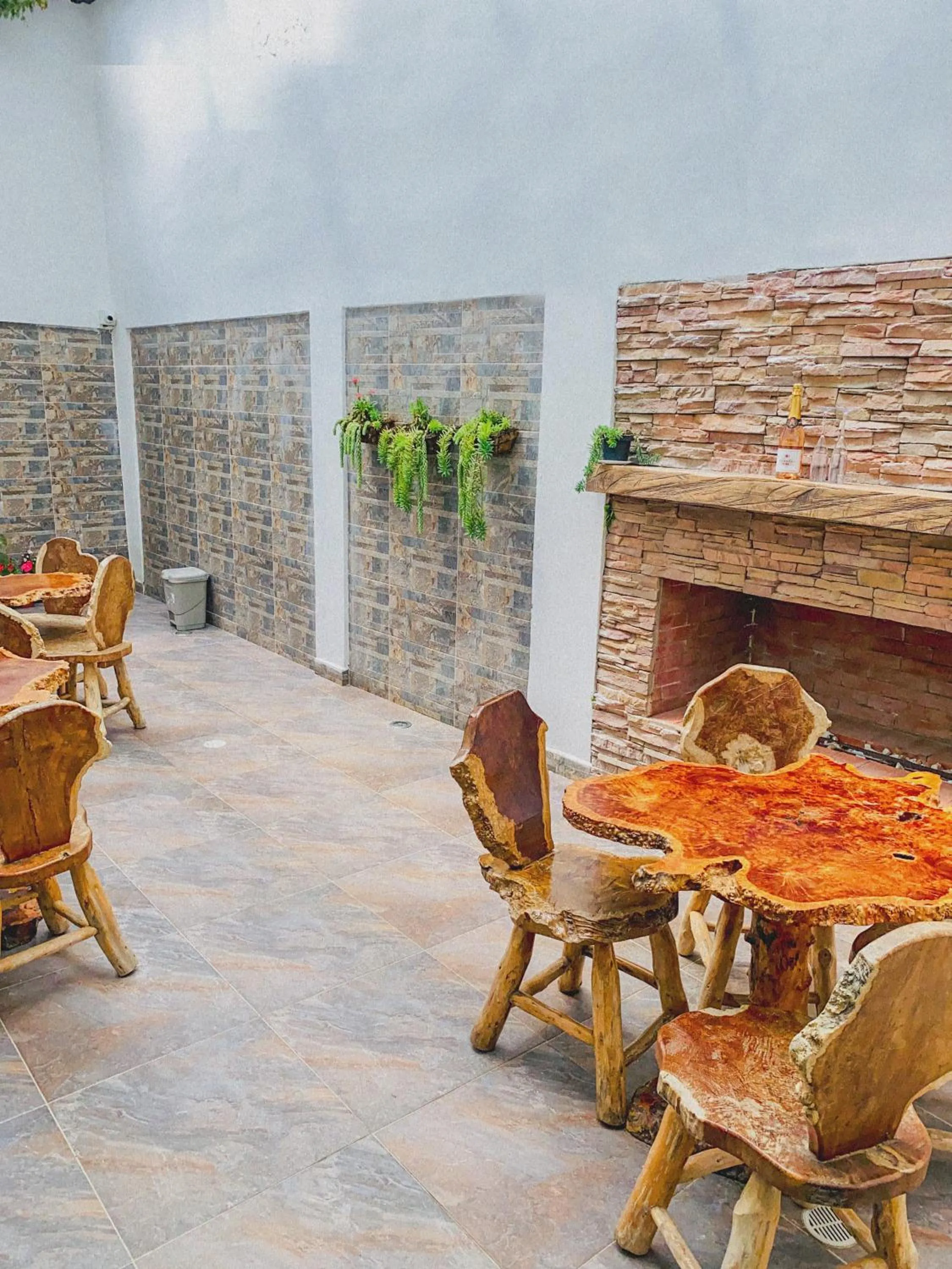 Patio in Hotel Boutique Palmas de Salento