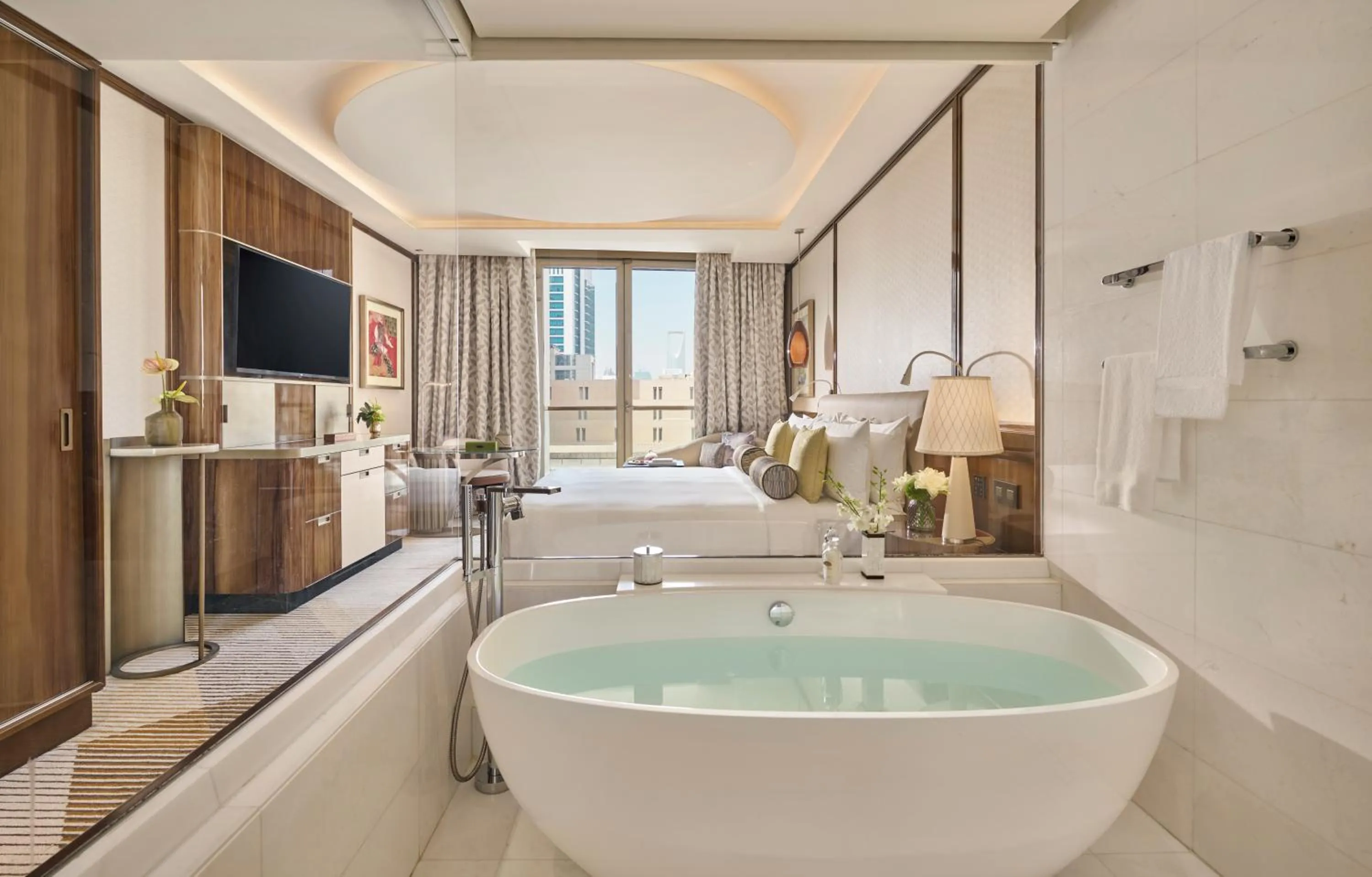 Bathroom in Mandarin Oriental Al Faisaliah, Riyadh